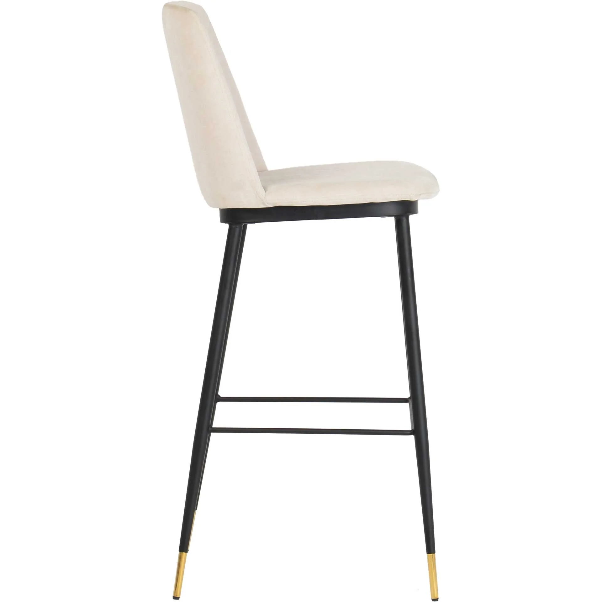 Eventide Velvet Counter Stool Cream (Set of 2) - Image 5