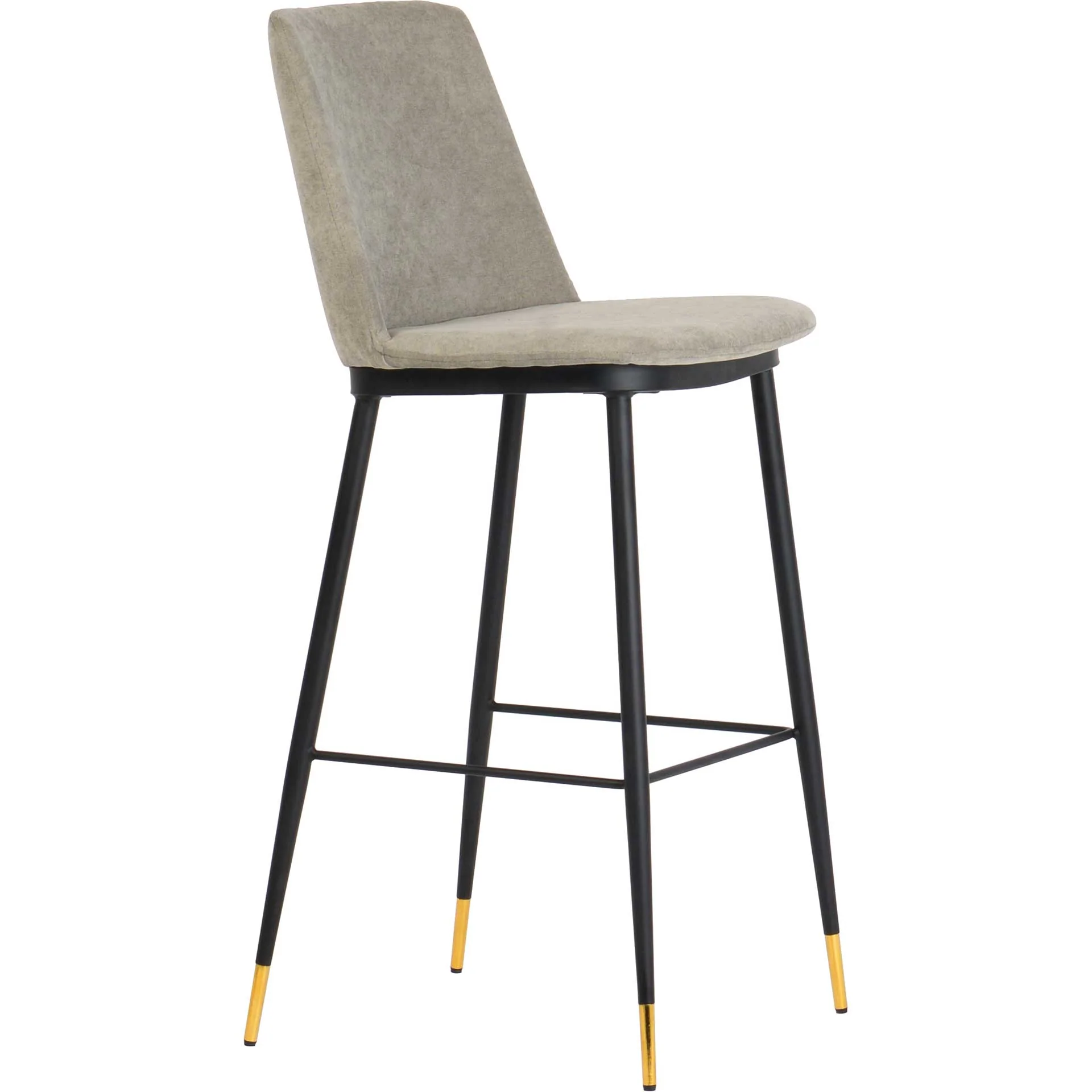 Eventide Velvet Counter Stool Gray (Set of 2) - Image 3