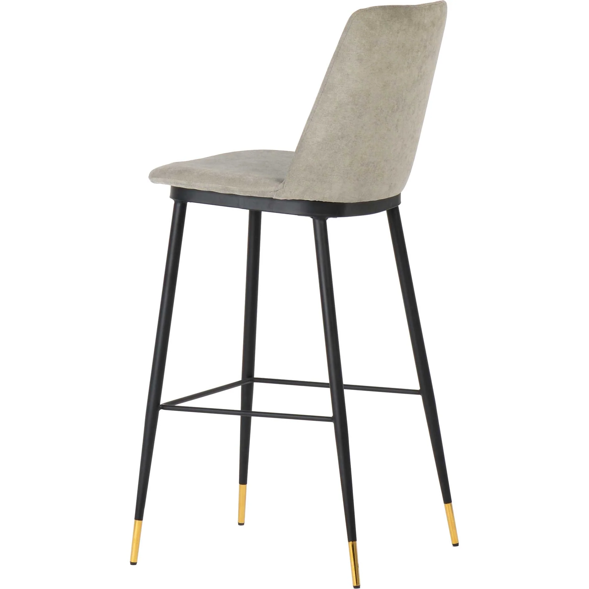 Eventide Velvet Counter Stool Gray (Set of 2) - Image 4