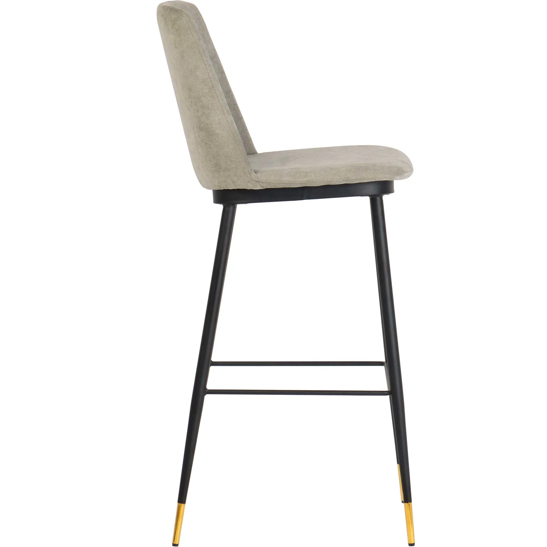 Eventide Velvet Counter Stool Gray (Set of 2) - Image 5