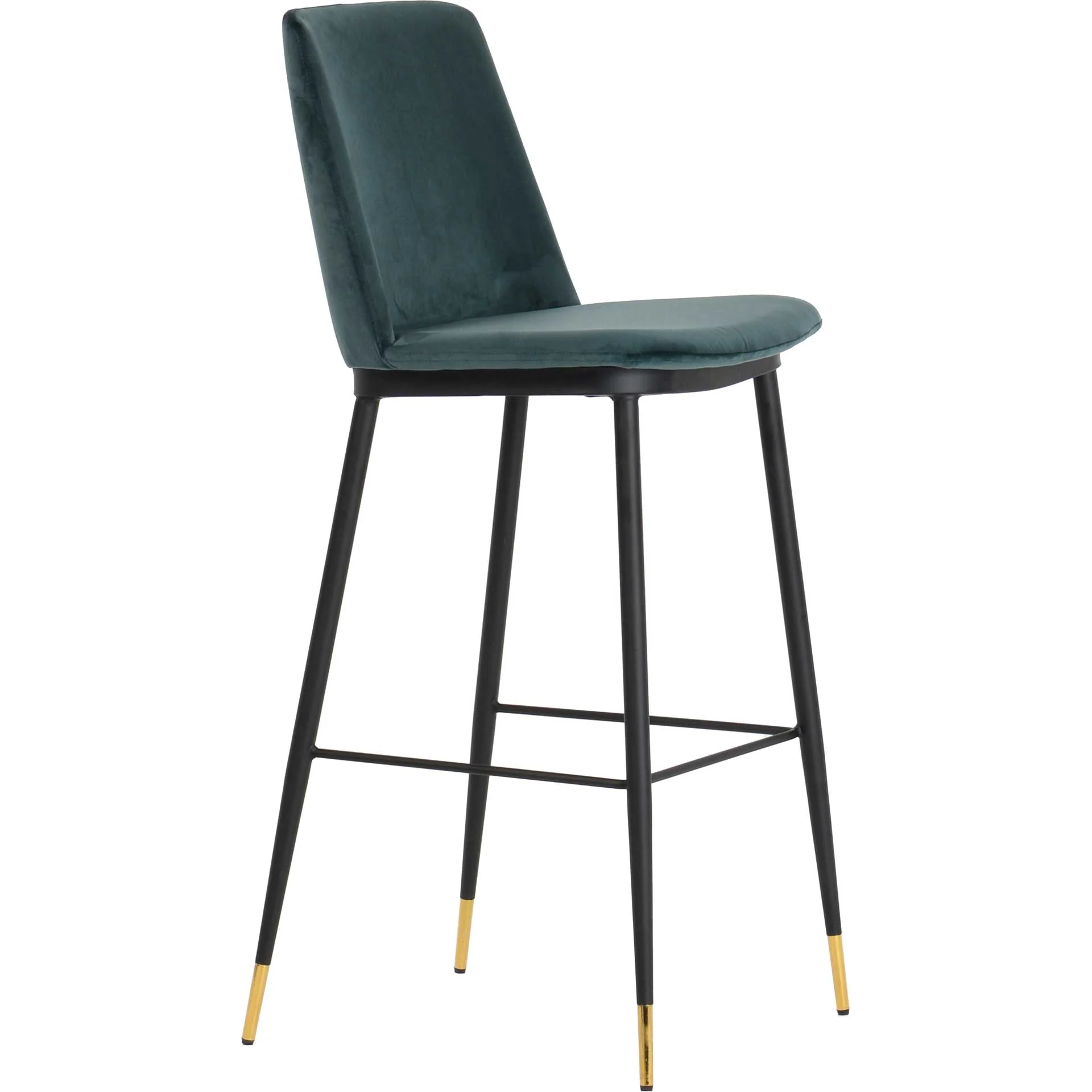 Eventide Velvet Counter Stool Green (Set of 2) - Image 3