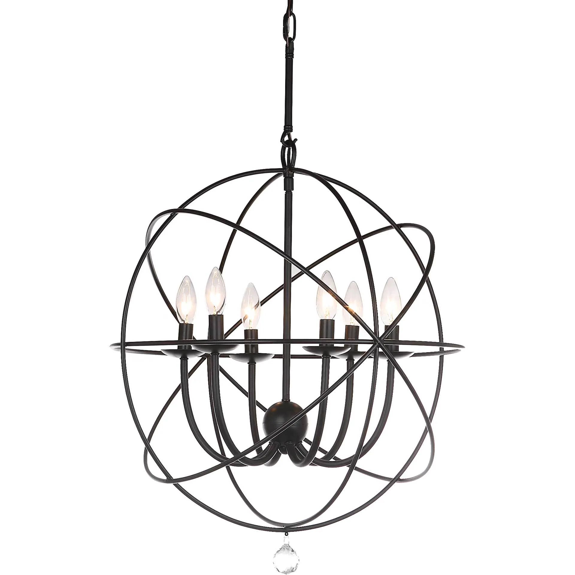 Everett Adjustable Chandelier Black - Image 2