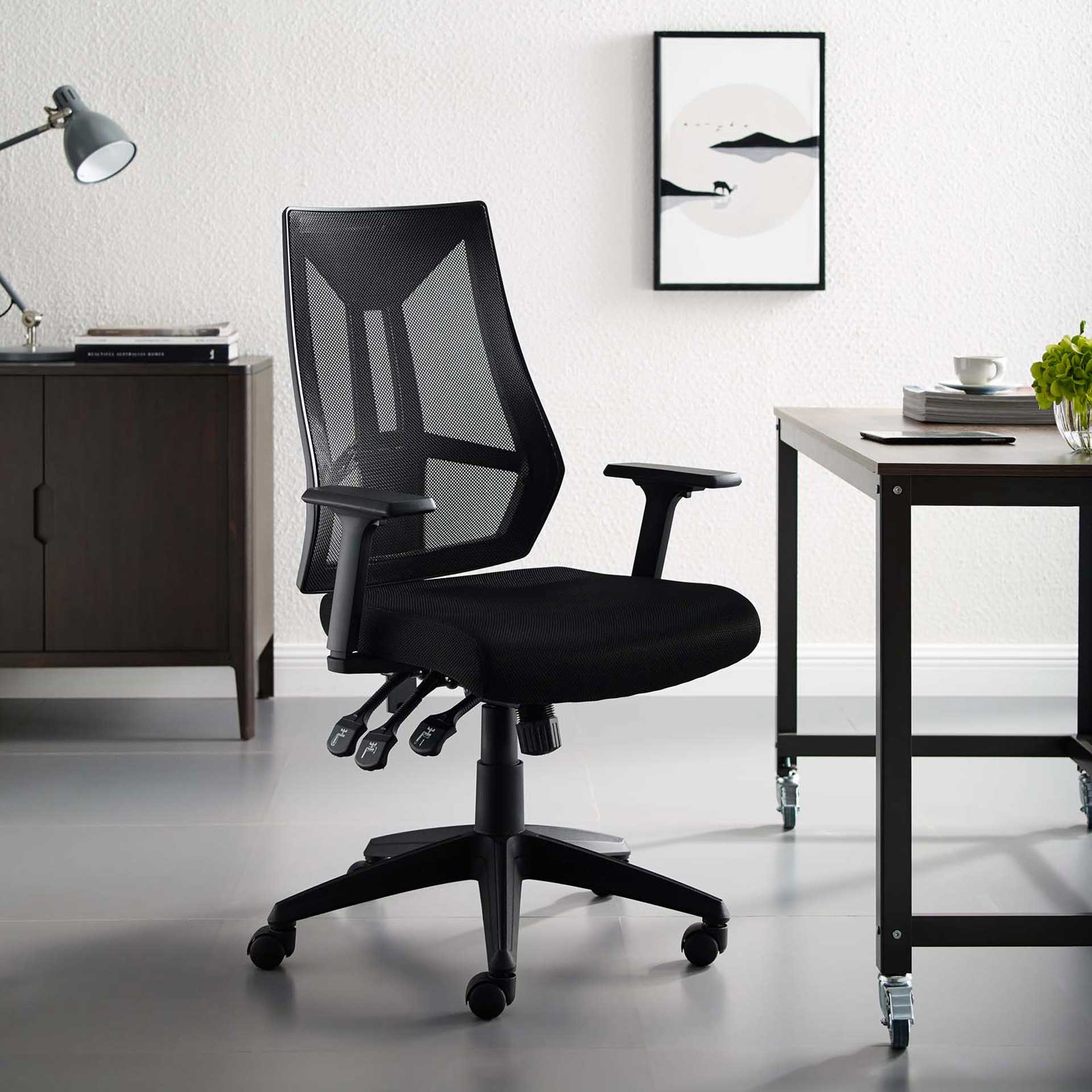Everett Mesh Office Chair Black - Image 8