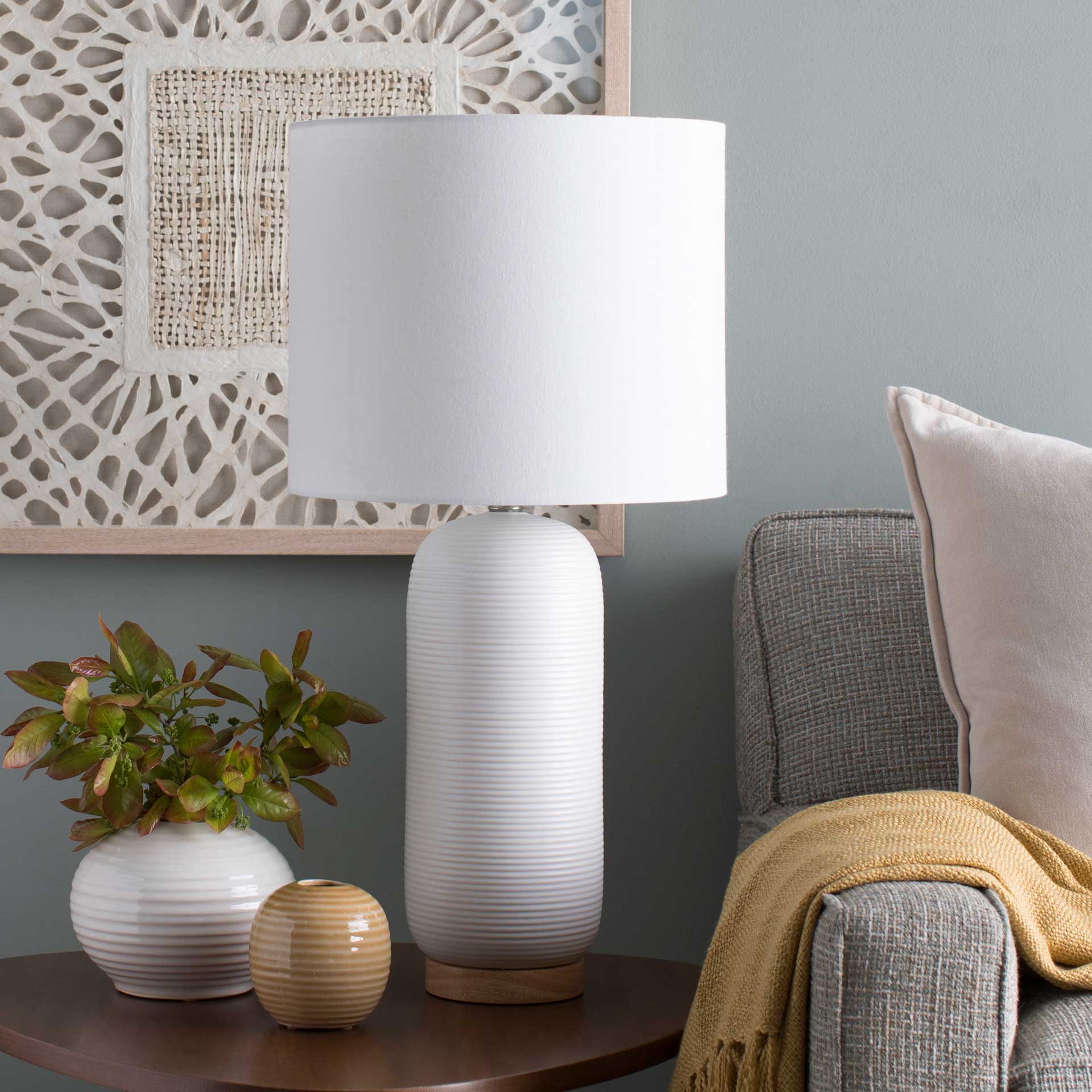 Everly Table Lamp White - Image 6