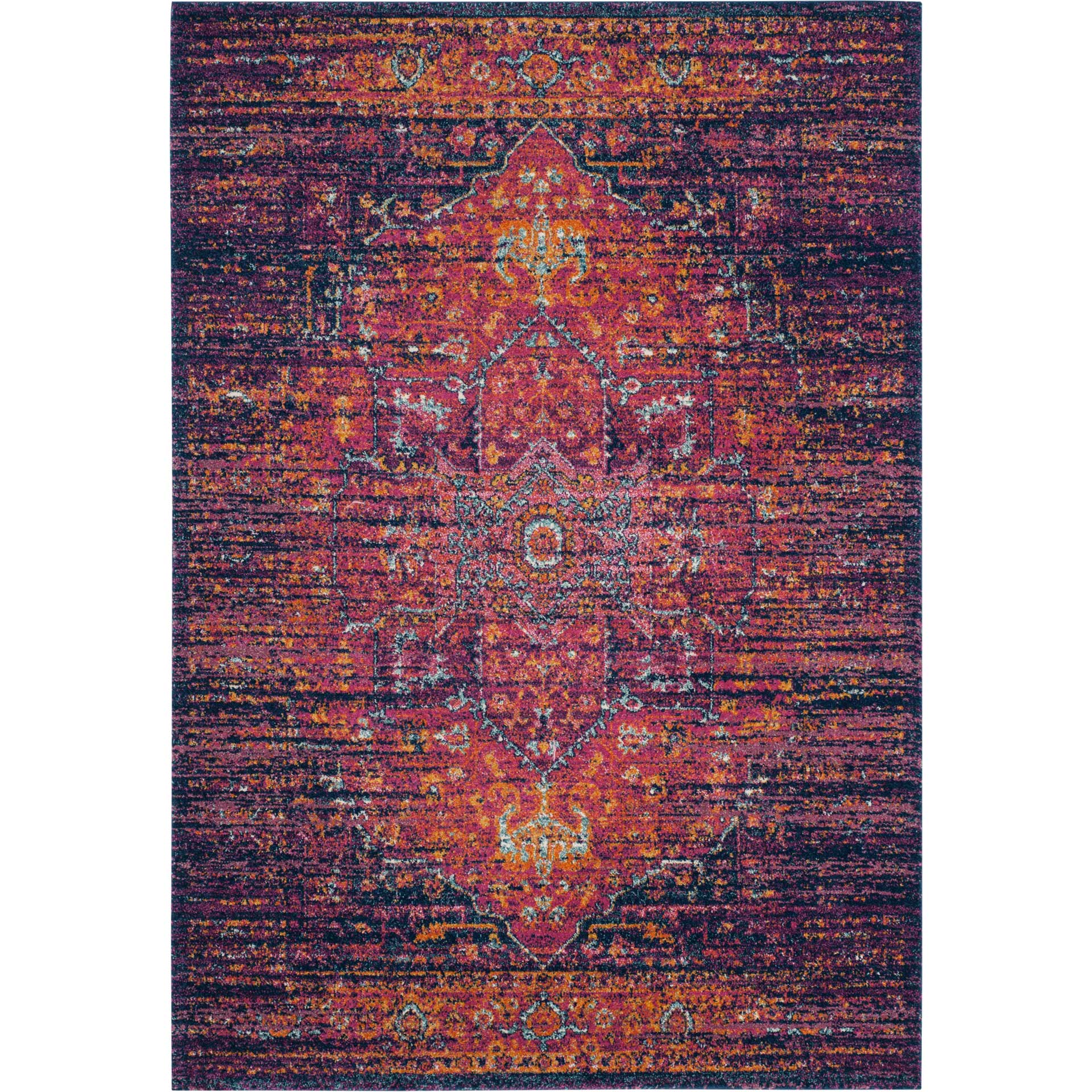 Evoke Blue/Fuchsia Area Rug - Image 3