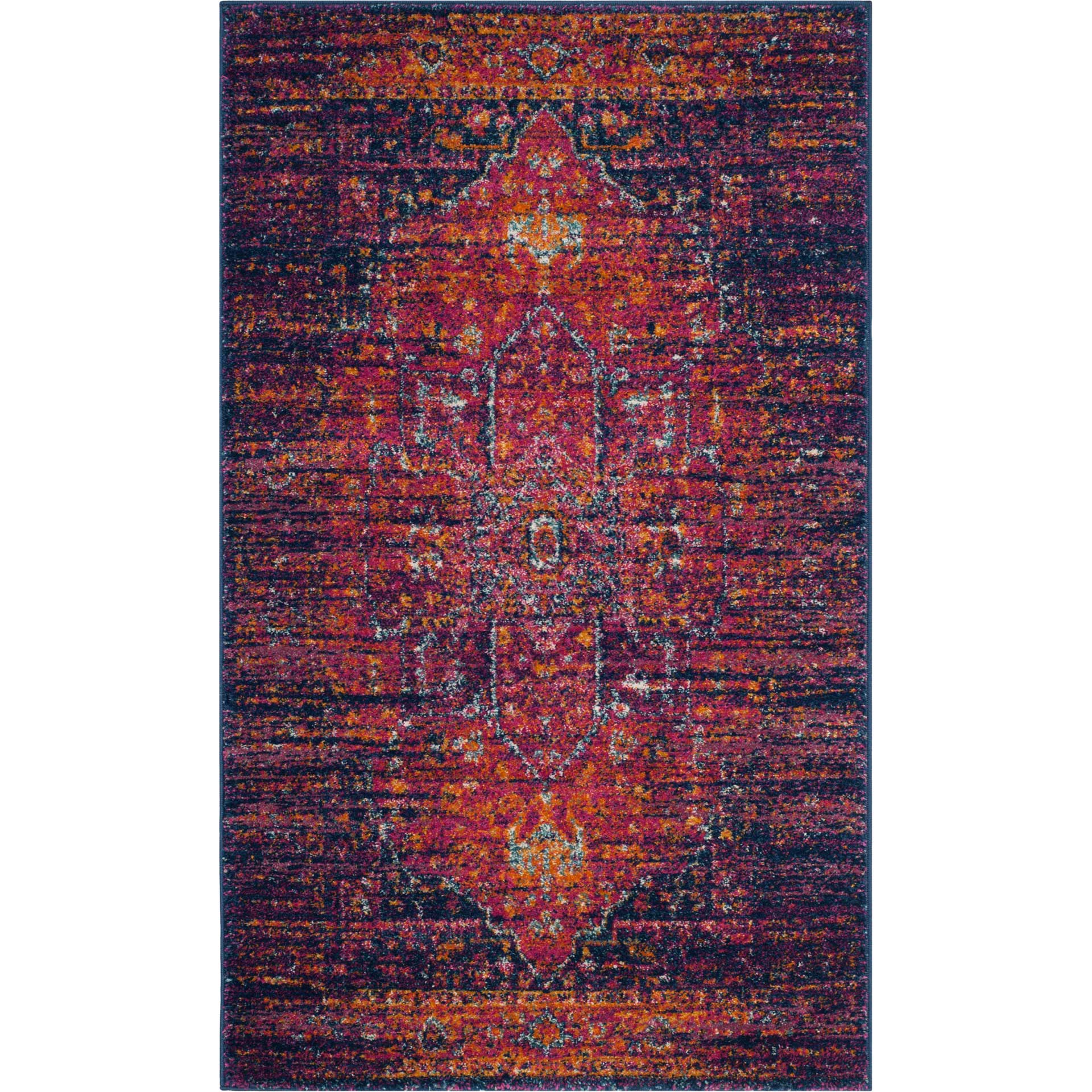 Evoke Blue/Fuchsia Area Rug - Image 4