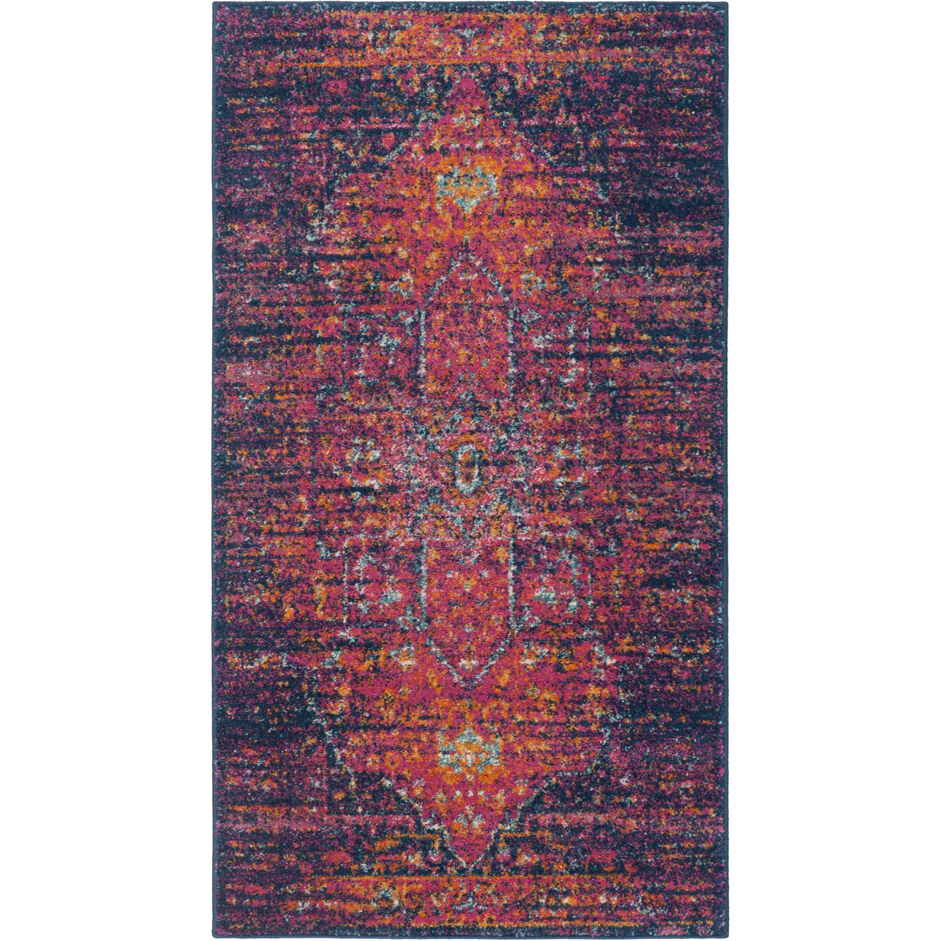 Evoke Blue/Fuchsia Area Rug - Image 5