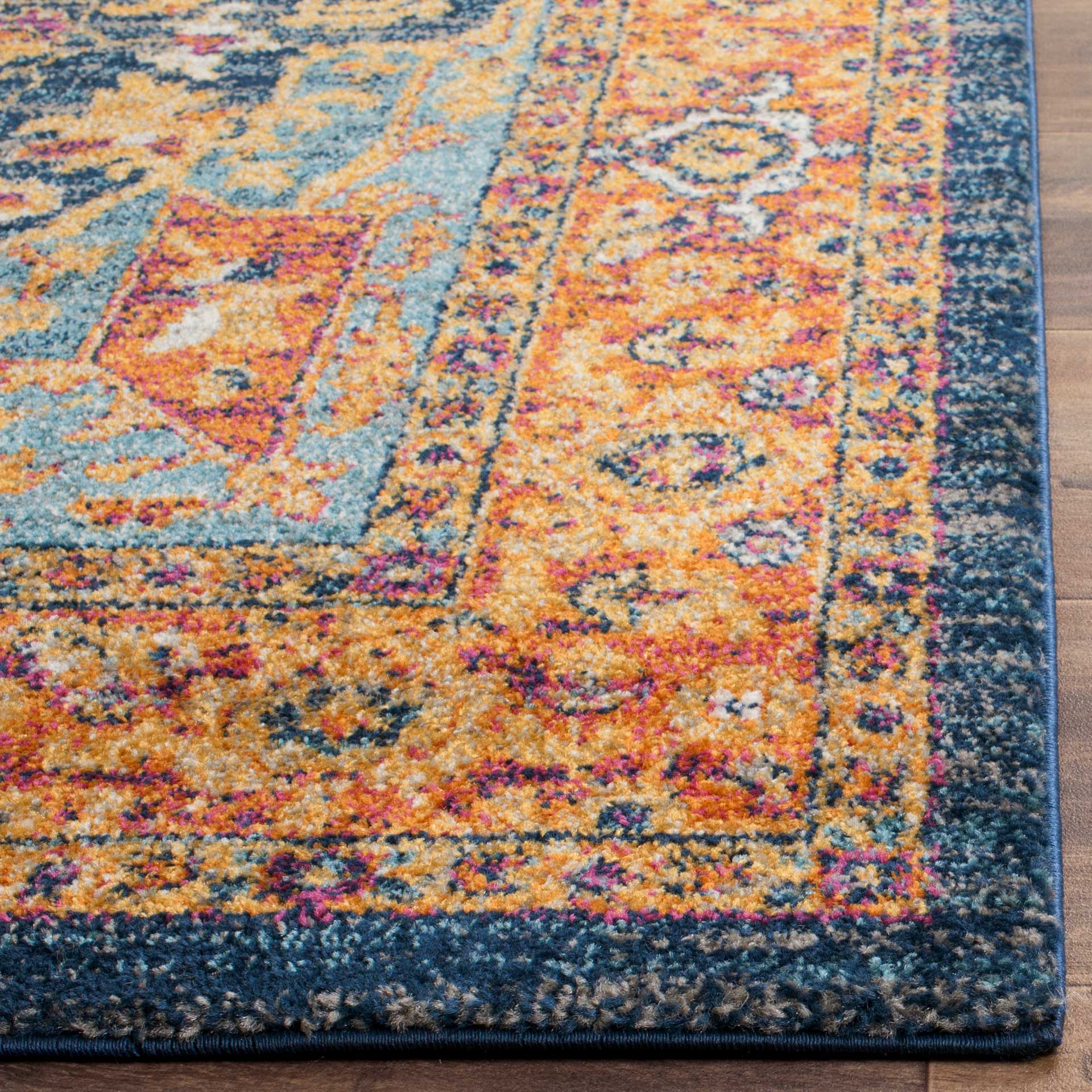 Evoke Blue/Orange Area Rug - Image 6