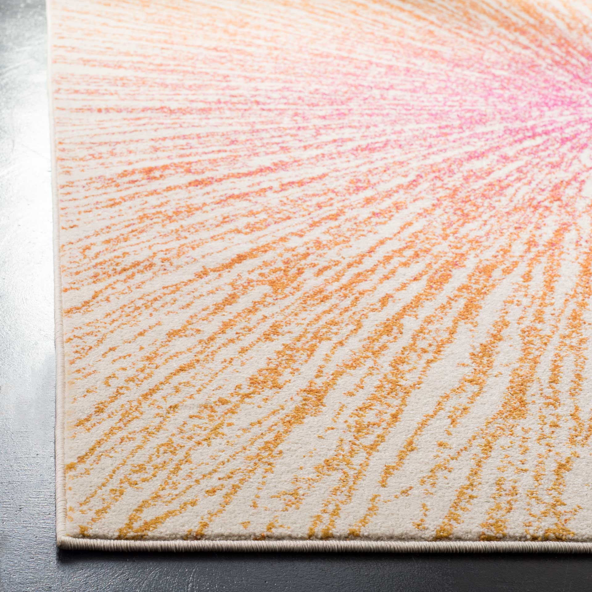 Evoke Burst Fuchsia/Cream Area Rug - Image 4