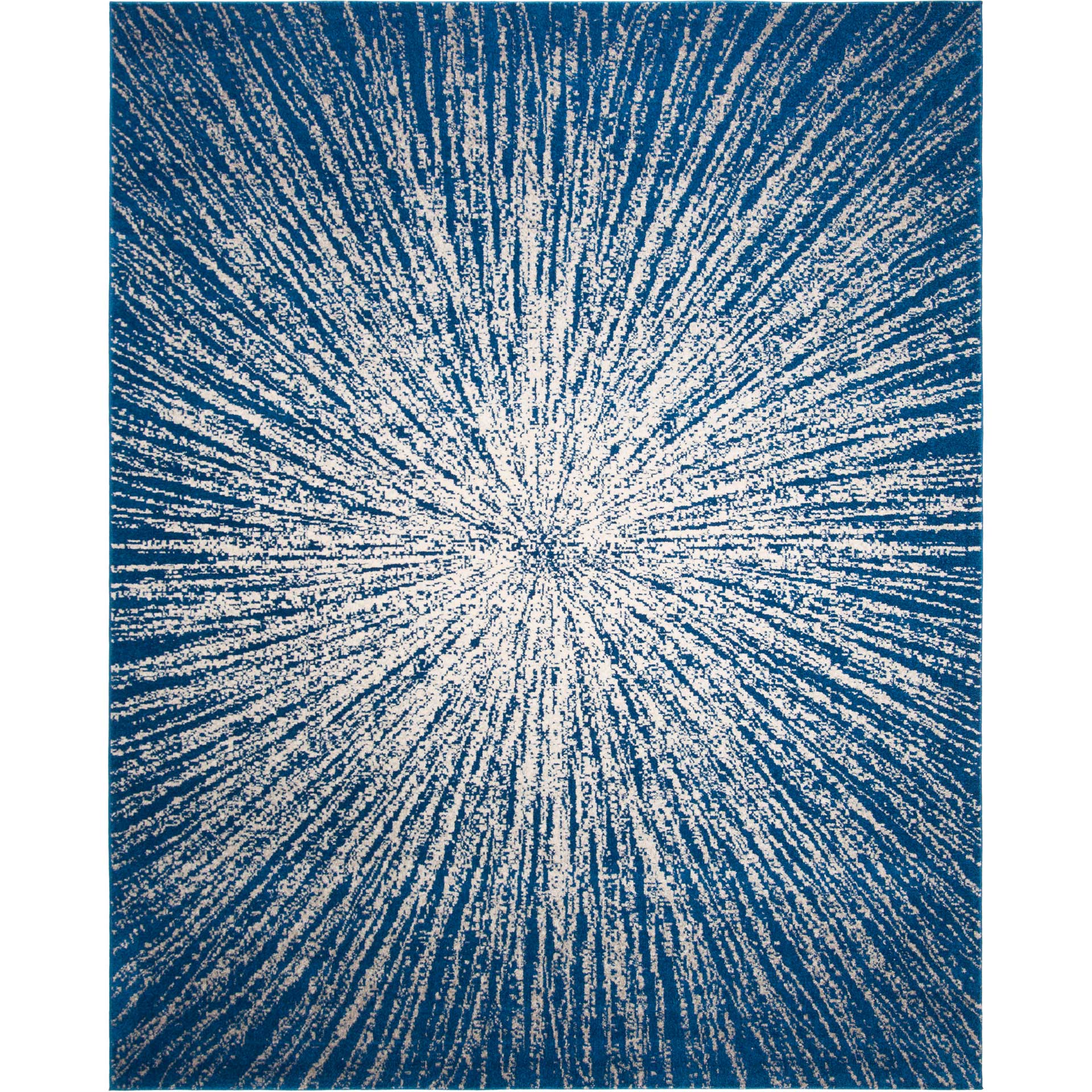 Evoke Burst Navy/Ivory Area Rug - Image 2