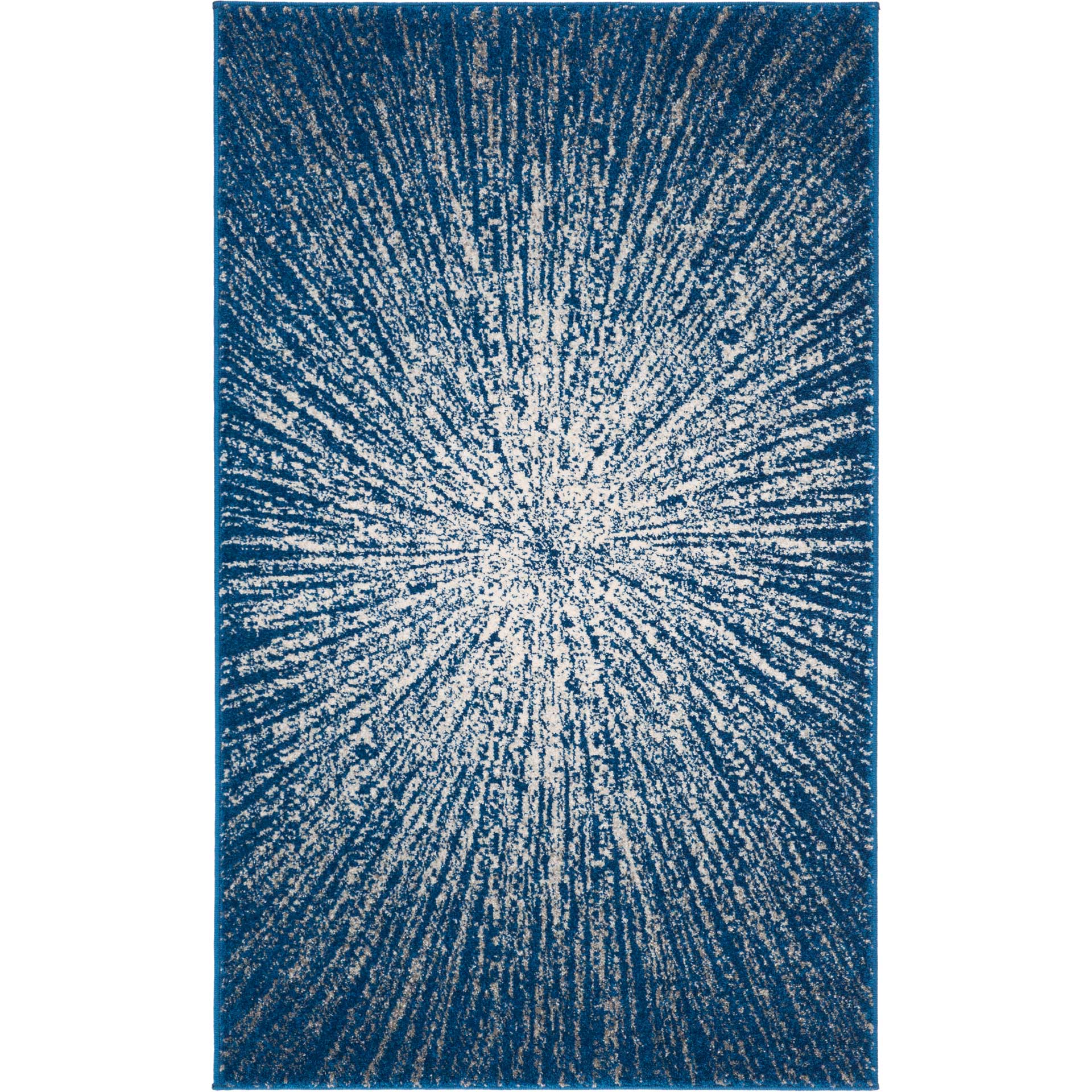 Evoke Burst Navy/Ivory Area Rug - Image 4
