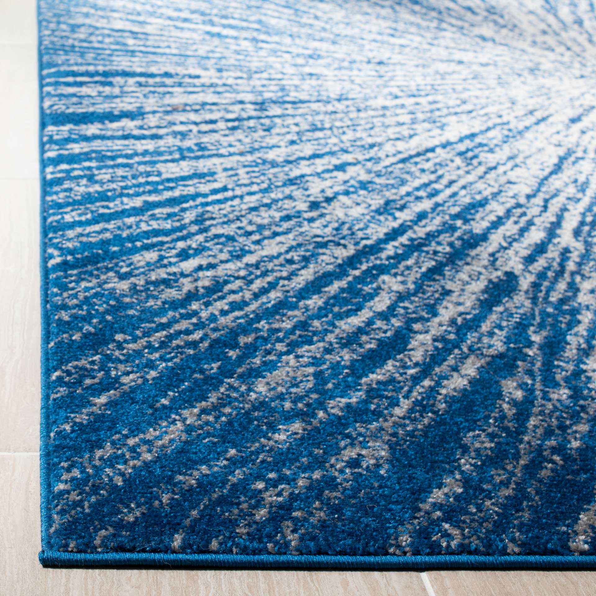 Evoke Burst Navy/Ivory Area Rug - Image 6