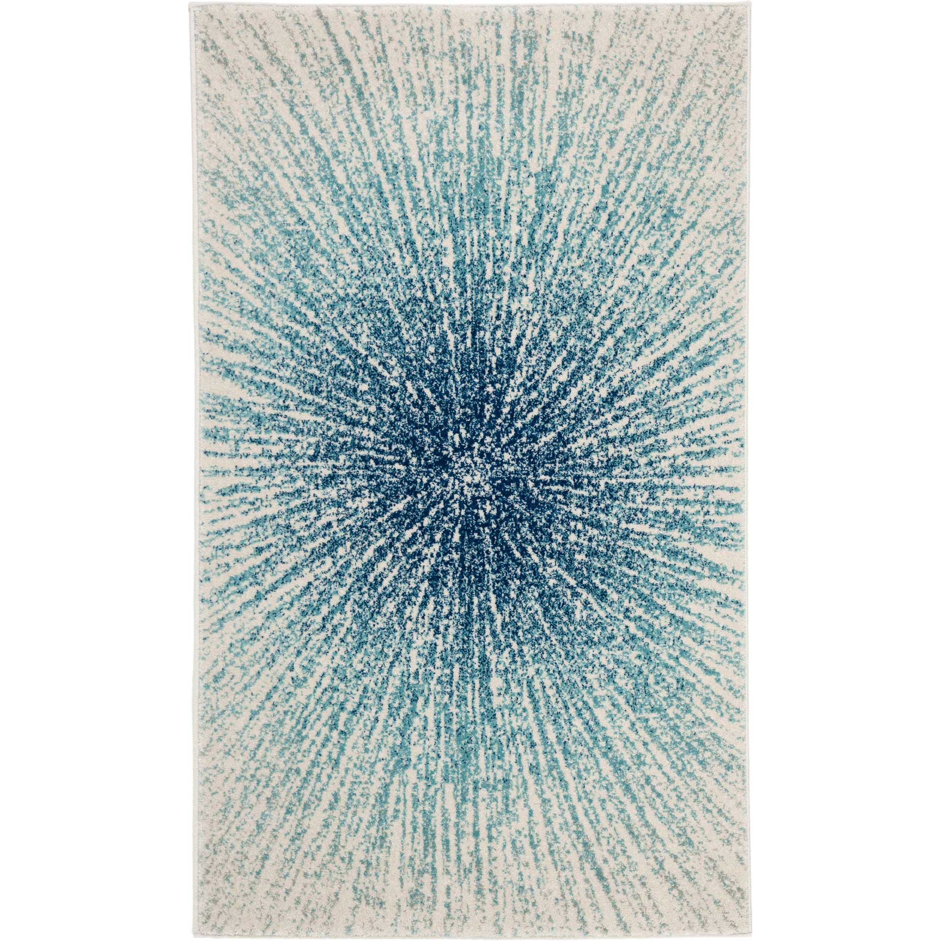 Evoke Burst Royal/Ivory Area Rug - Image 4