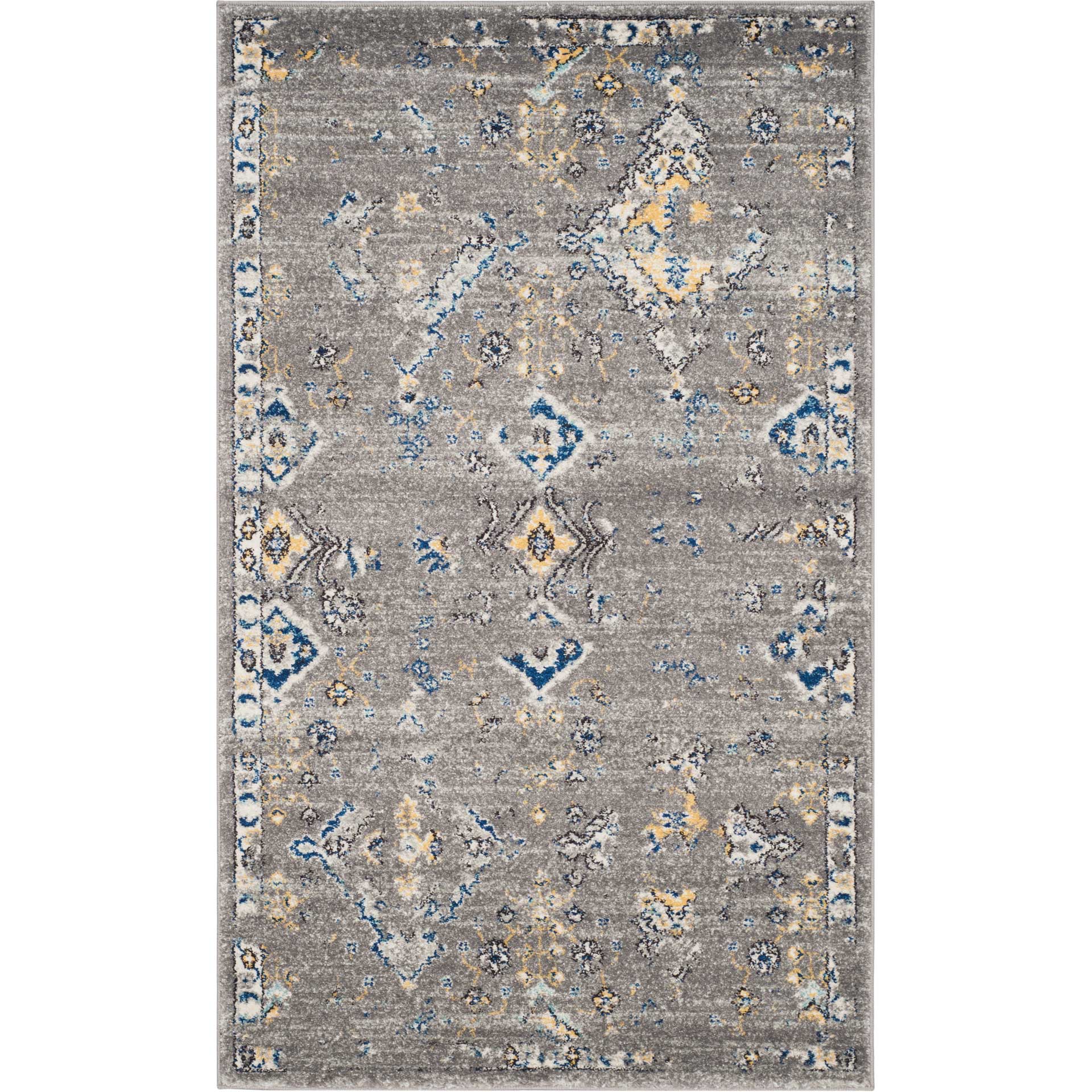 Evoke Dark Gray/Yellow Area Rug - Image 3