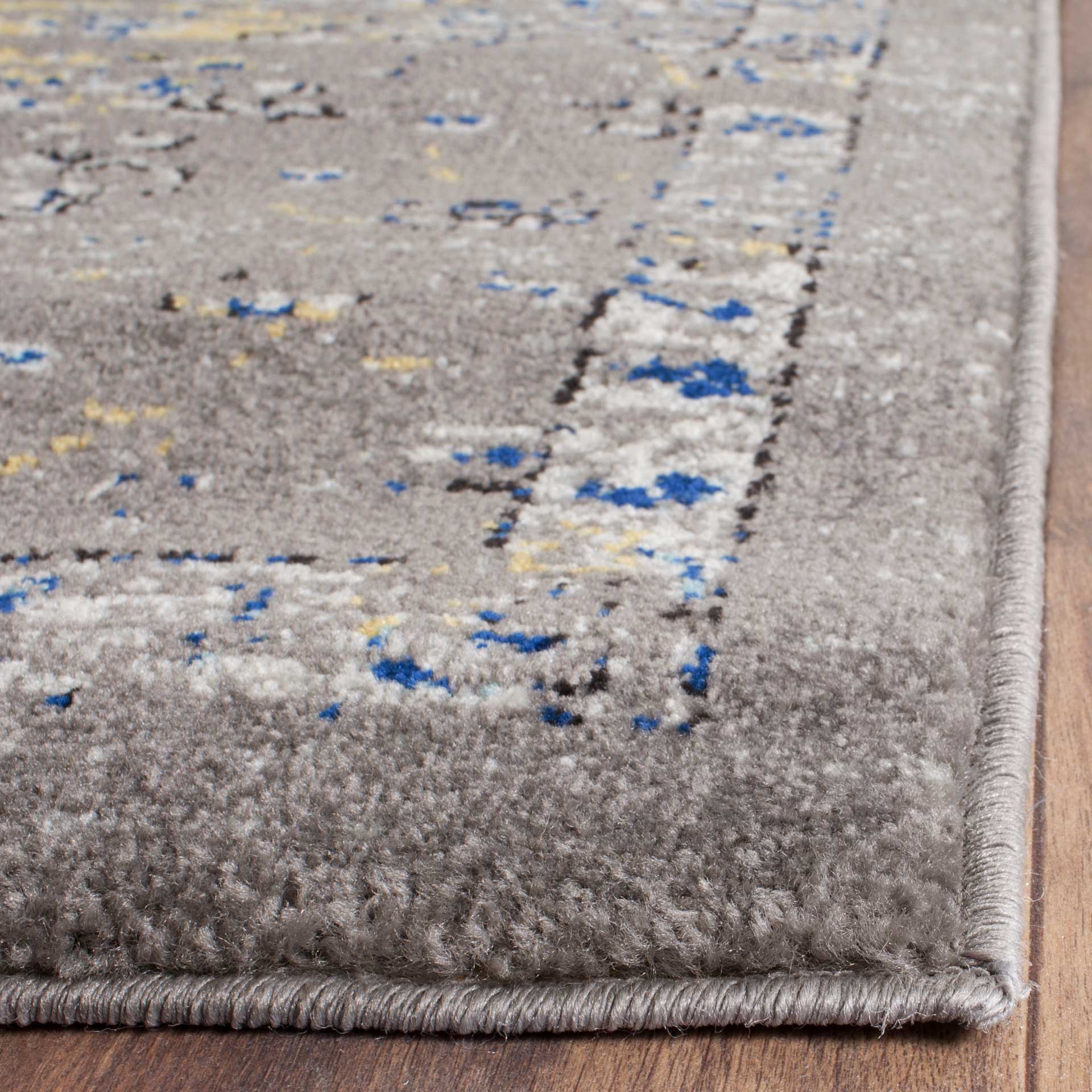 Evoke Dark Gray/Yellow Area Rug - Image 5