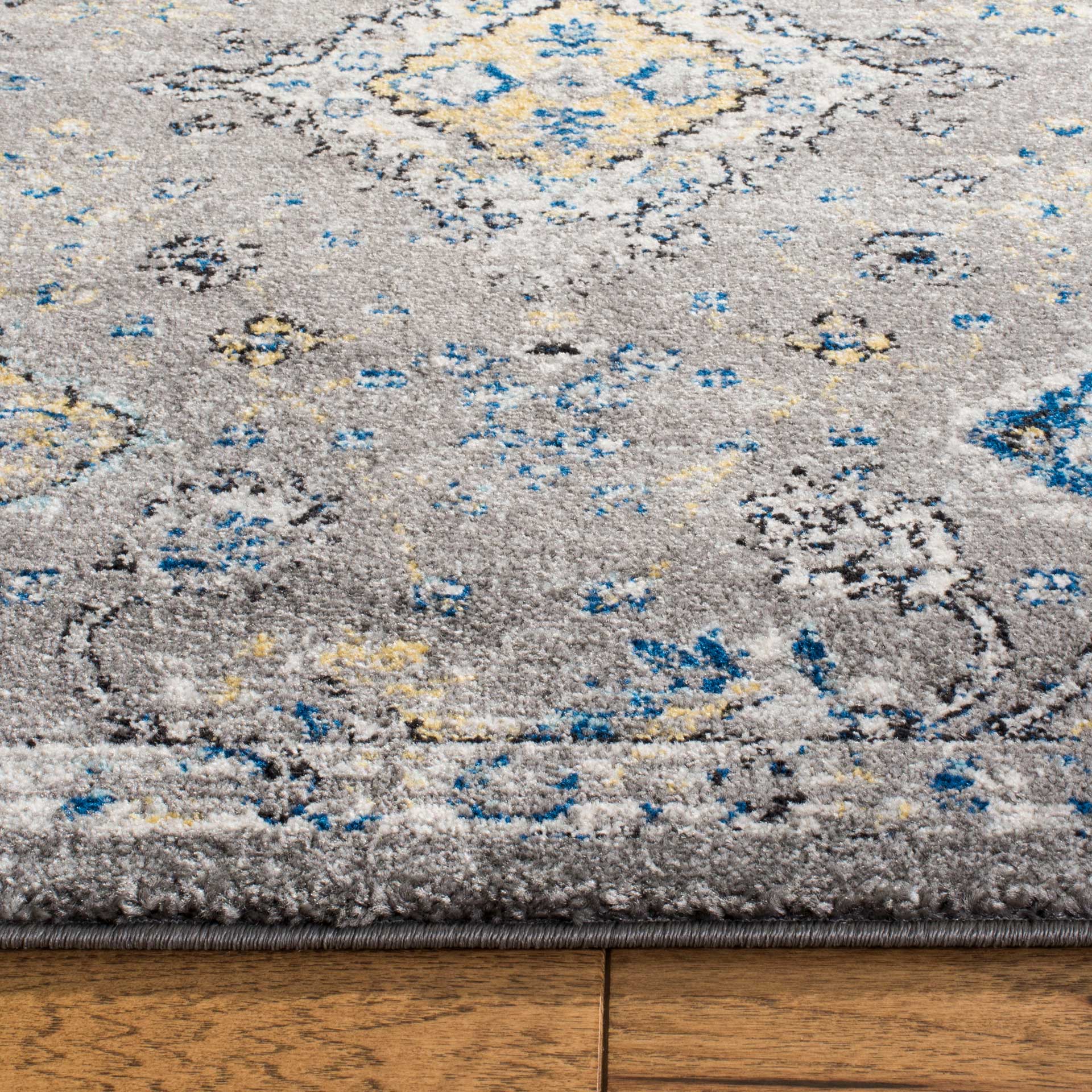 Evoke Dark Gray/Yellow Area Rug - Image 6
