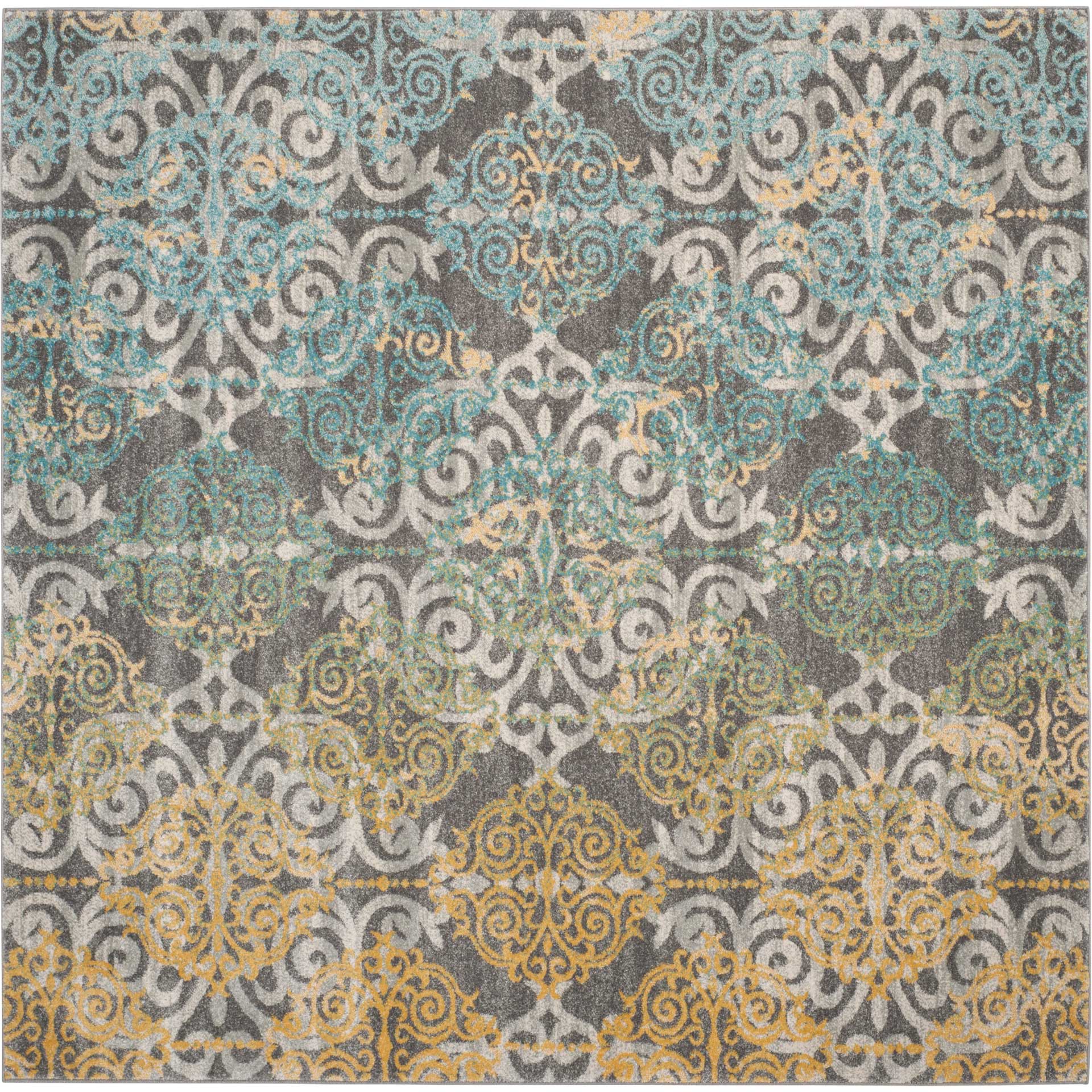 Evoke Filigree Gray/Ivory Area Rug - Image 2