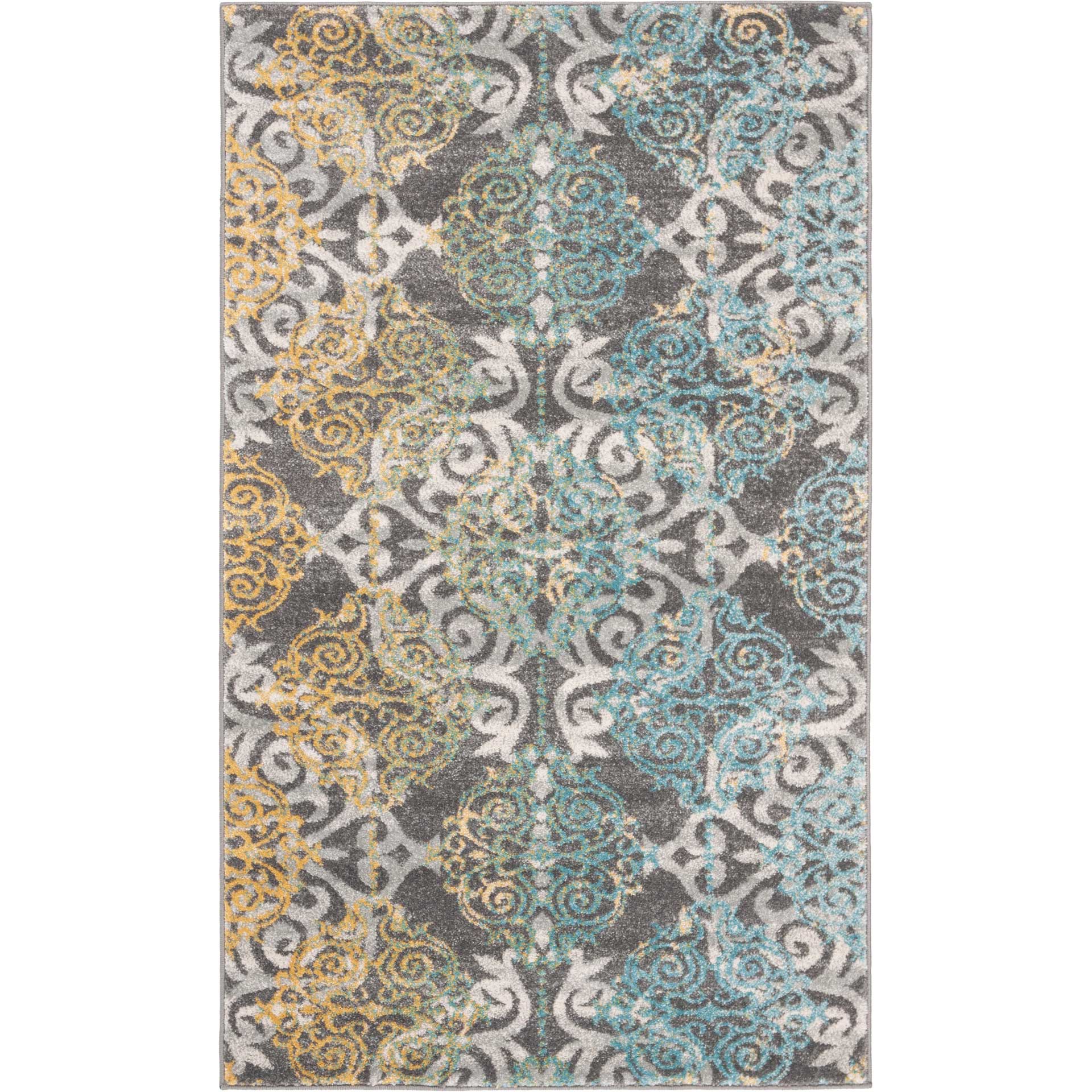 Evoke Filigree Gray/Ivory Area Rug - Image 5