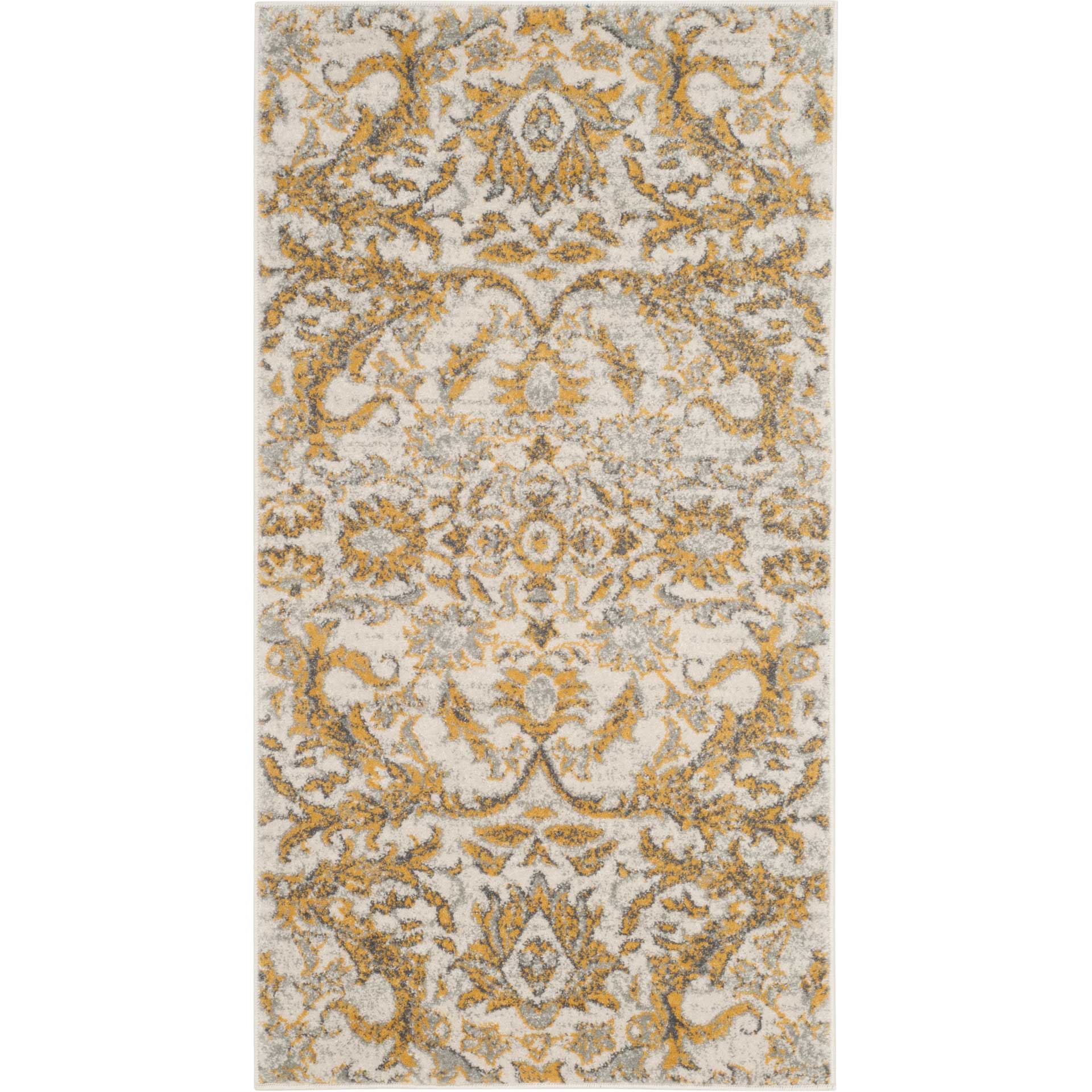Evoke Floral Ivory/Gold Area Rug - Image 5