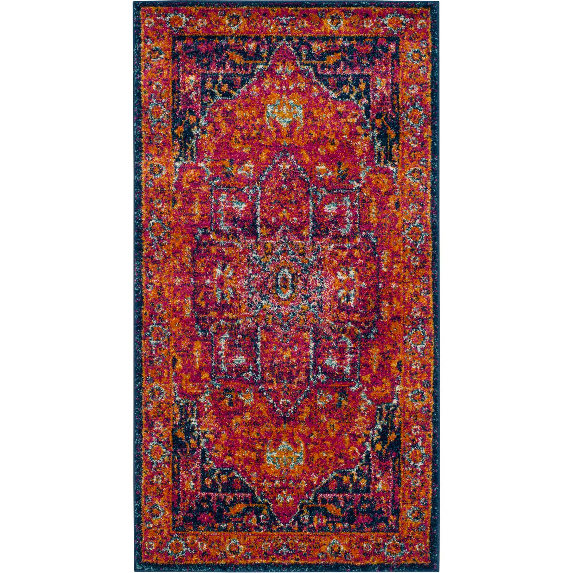 Evoke Fuchsia/Orange Area Rug - Image 5