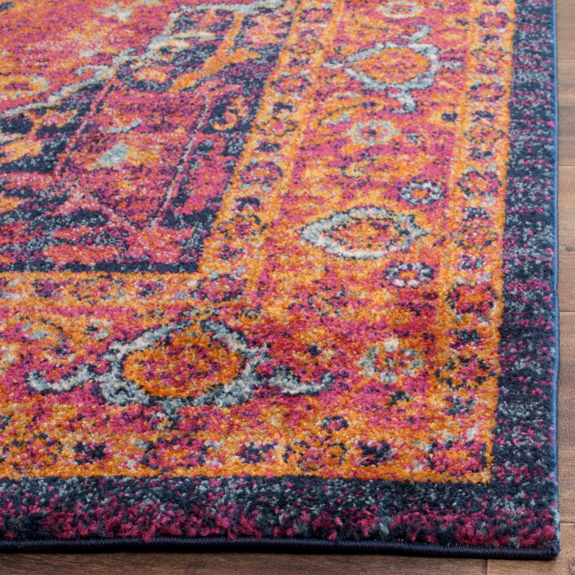 Evoke Fuchsia/Orange Area Rug - Image 7