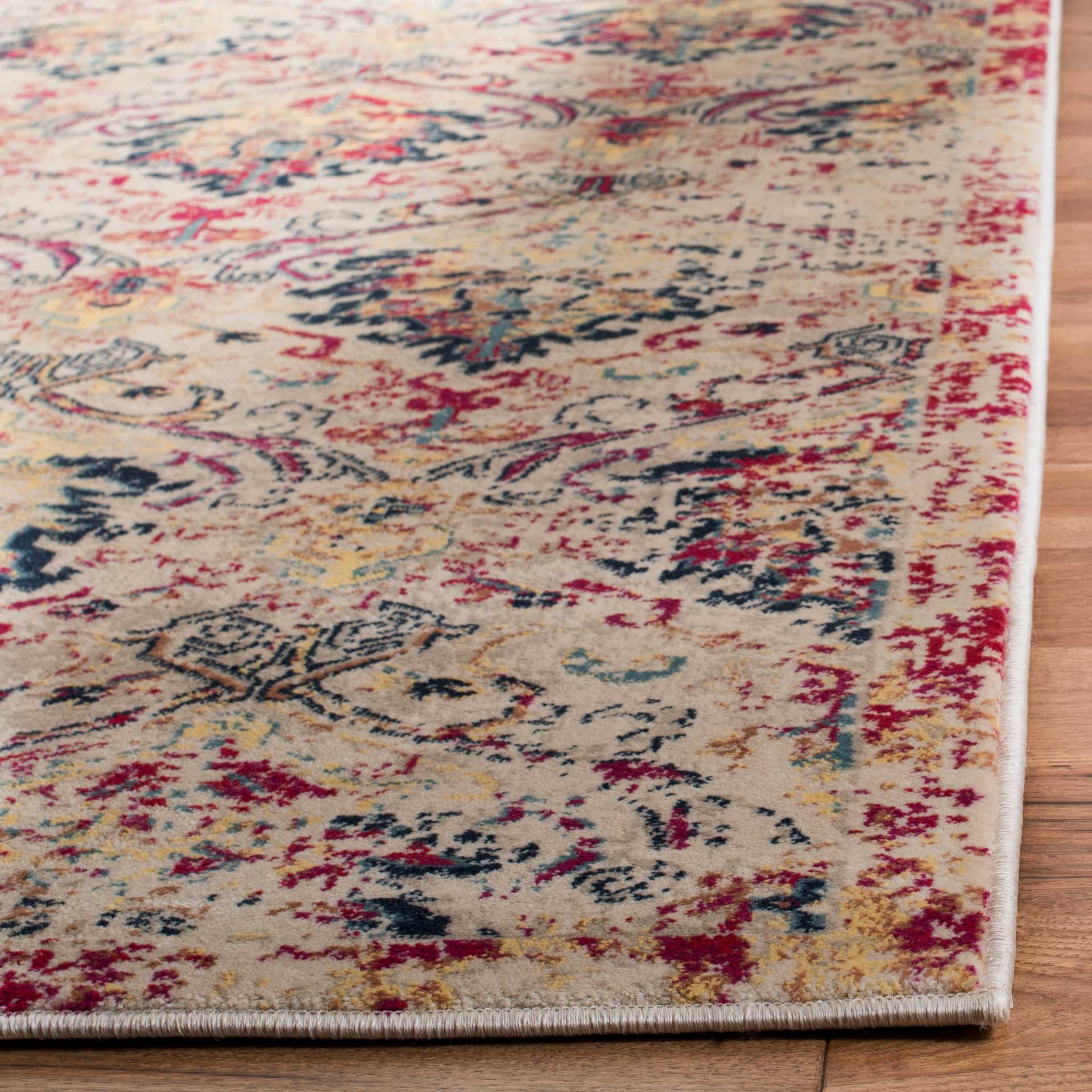 Evoke Ivory/Fuchsia Area Rug - Image 3