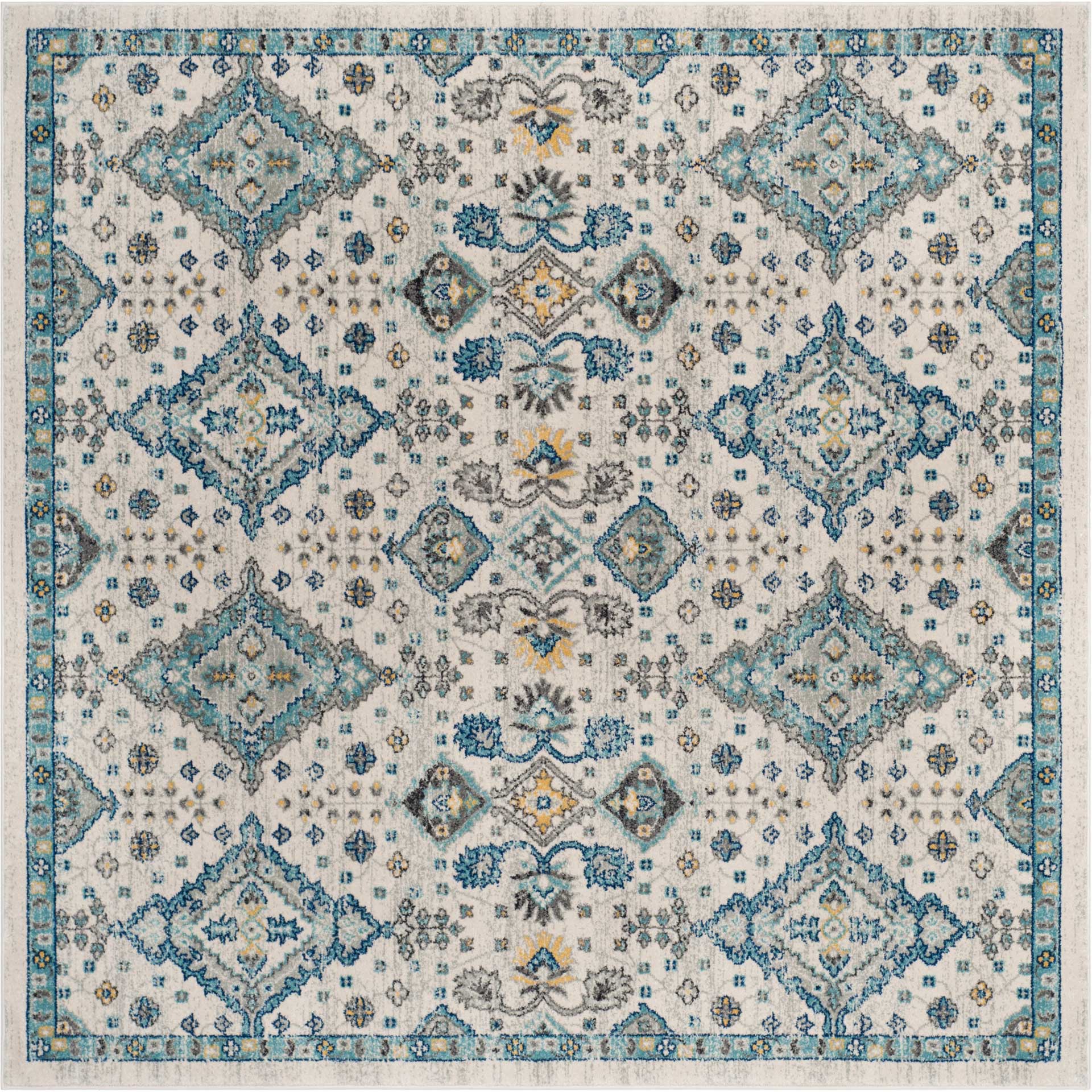 Evoke Ivory/Light Blue Area Rug - Image 2