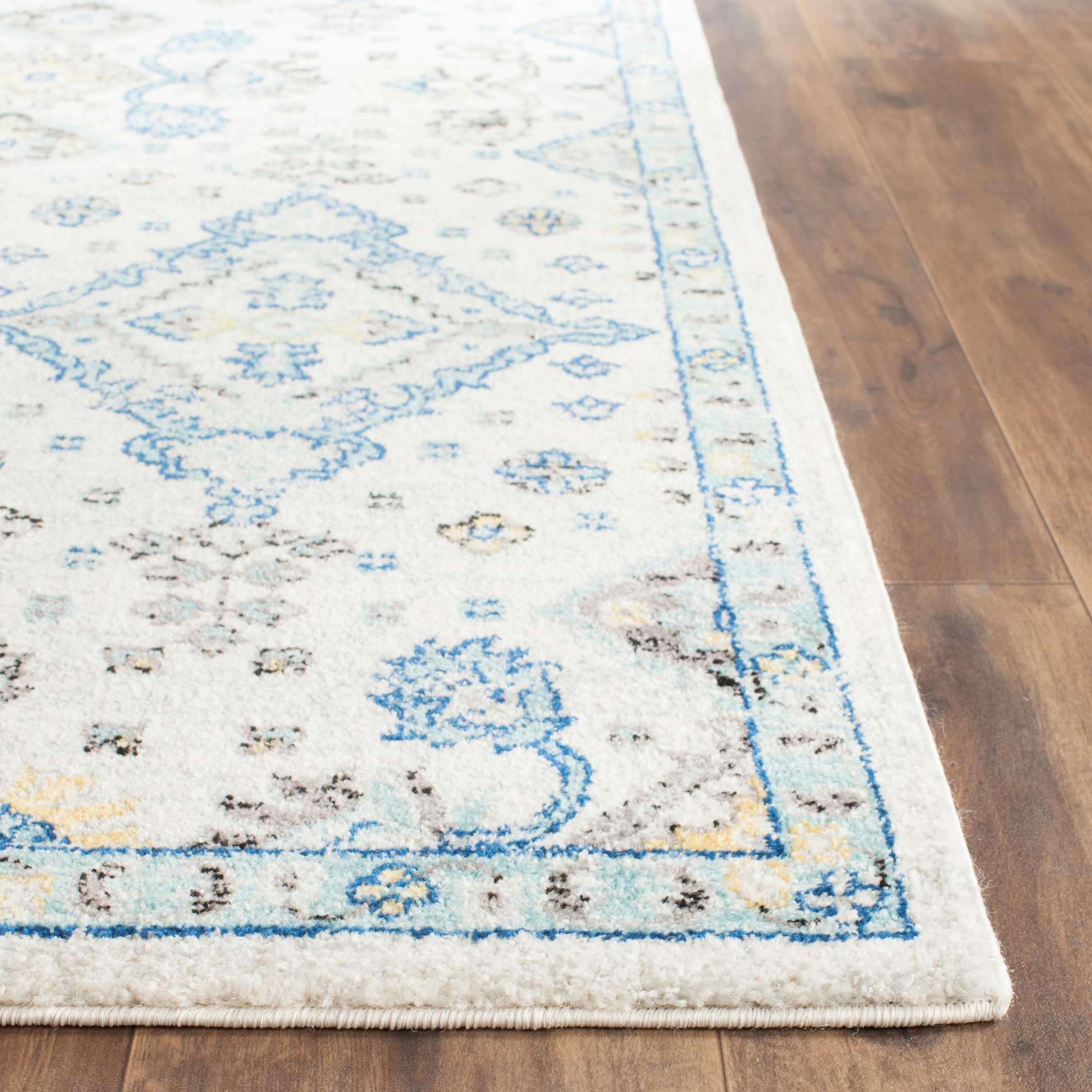Evoke Ivory/Light Blue Area Rug - Image 6