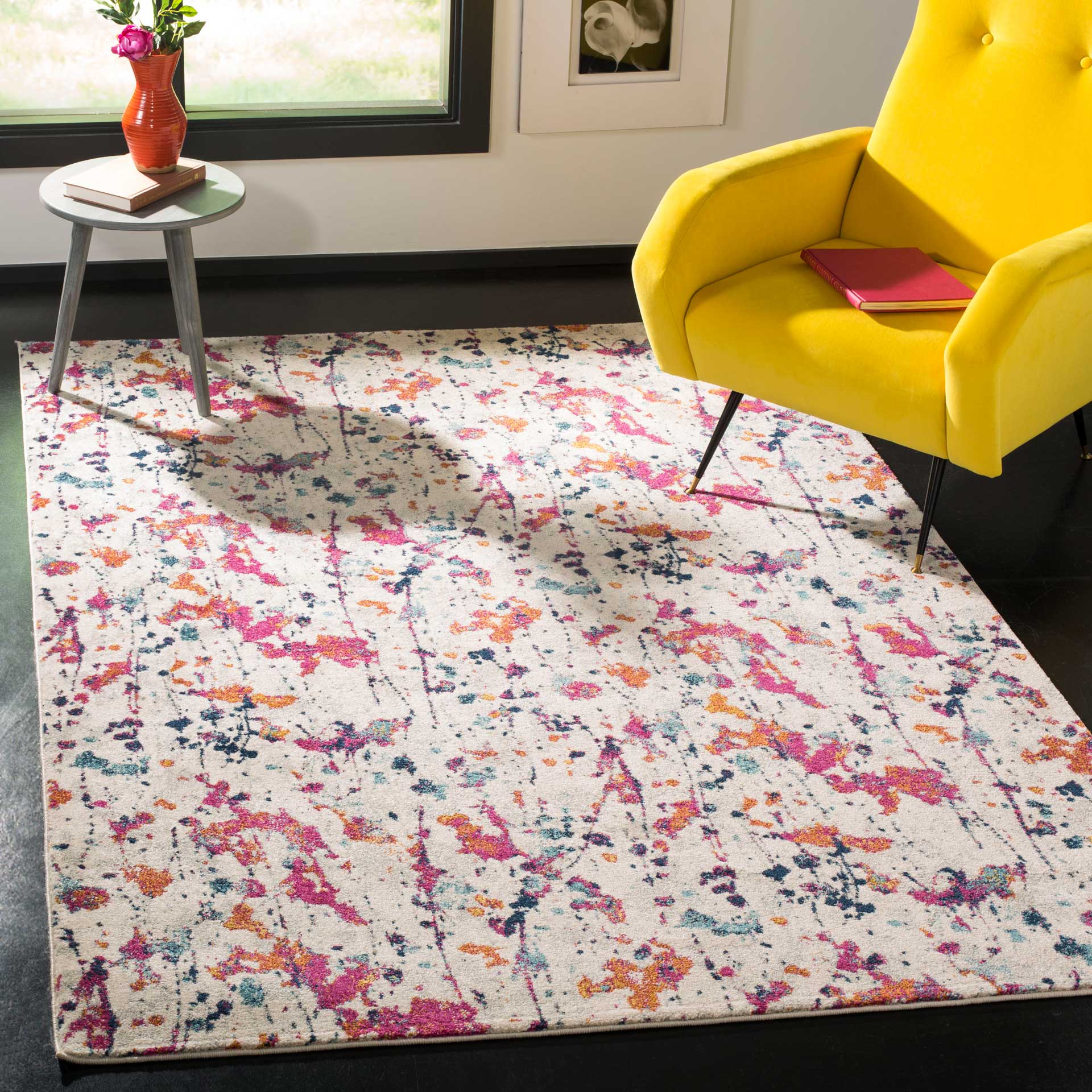 Evoke Ivory/Red Area Rug - Image 6