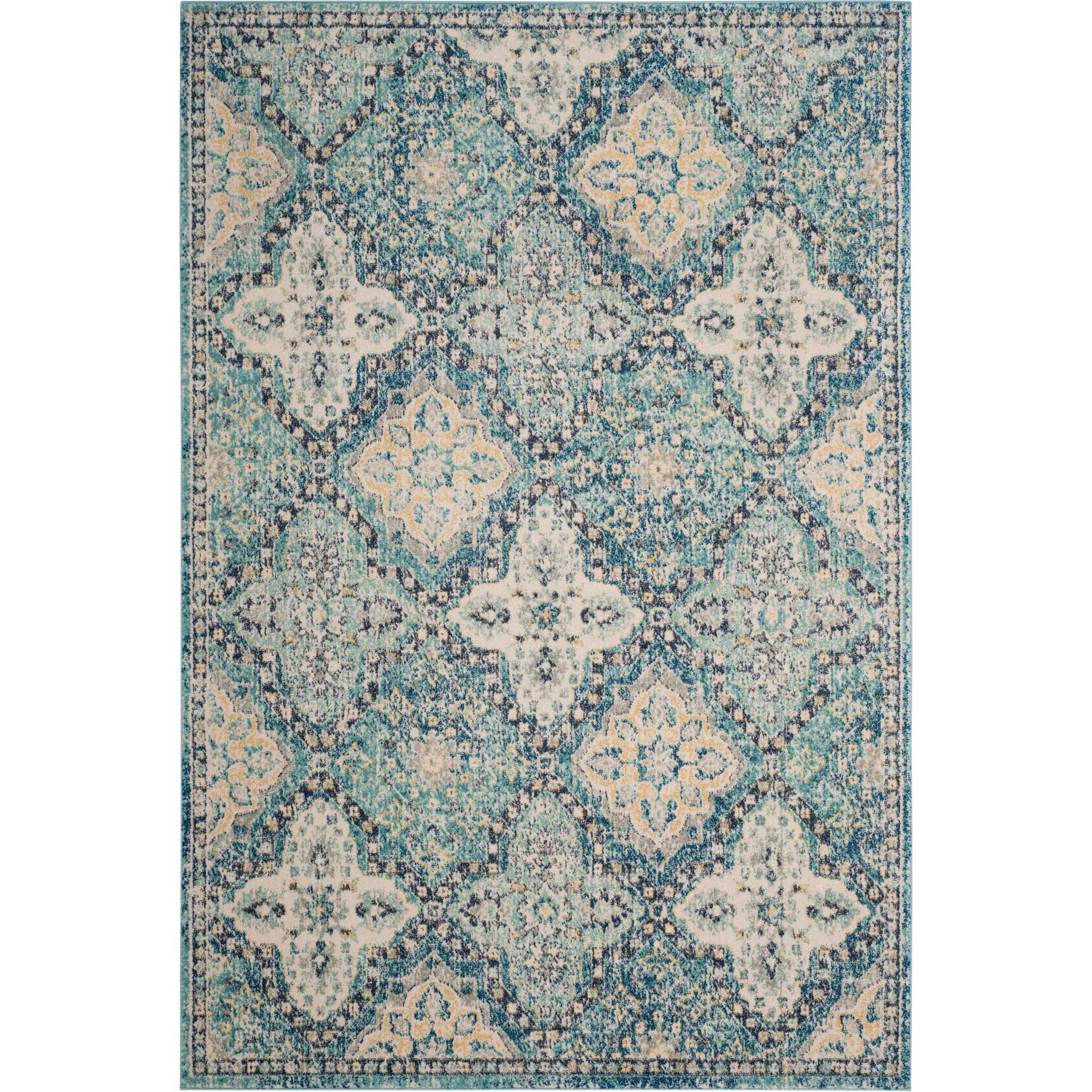 Evoke Light Blue/Ivory Area Rug - Image 2
