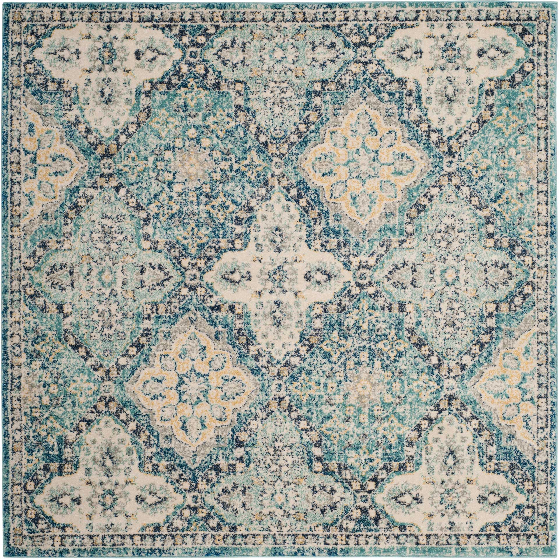 Evoke Light Blue/Ivory Area Rug - Image 3
