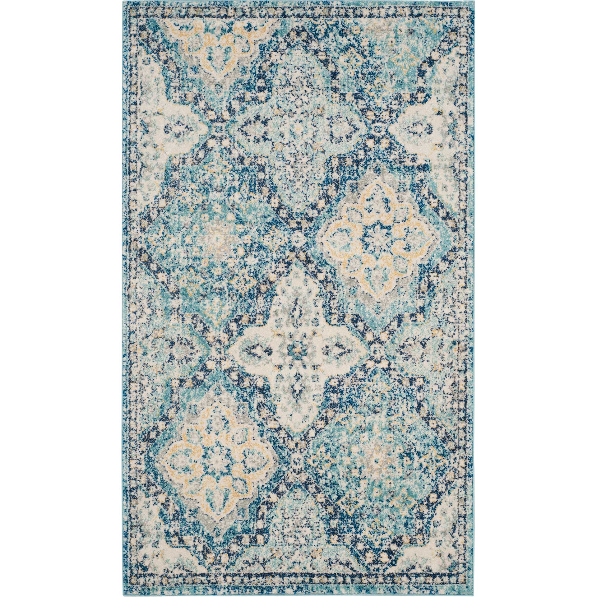 Evoke Light Blue/Ivory Area Rug - Image 4