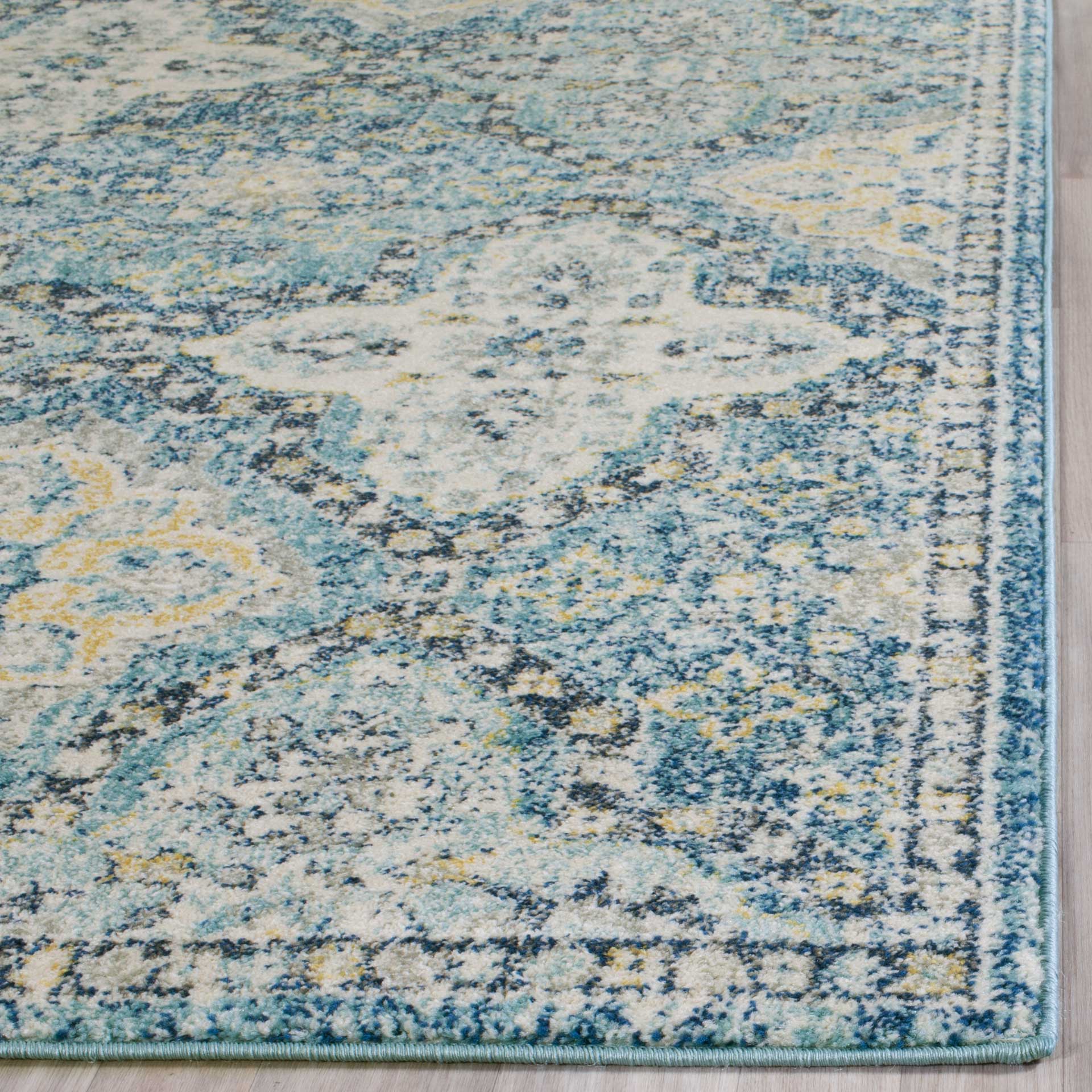 Evoke Light Blue/Ivory Area Rug - Image 6