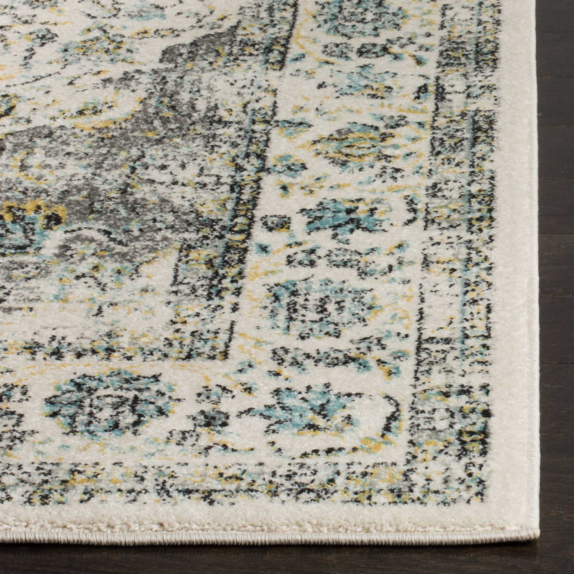 Evoke Medallion Gray/Gold Area Rug - Image 5