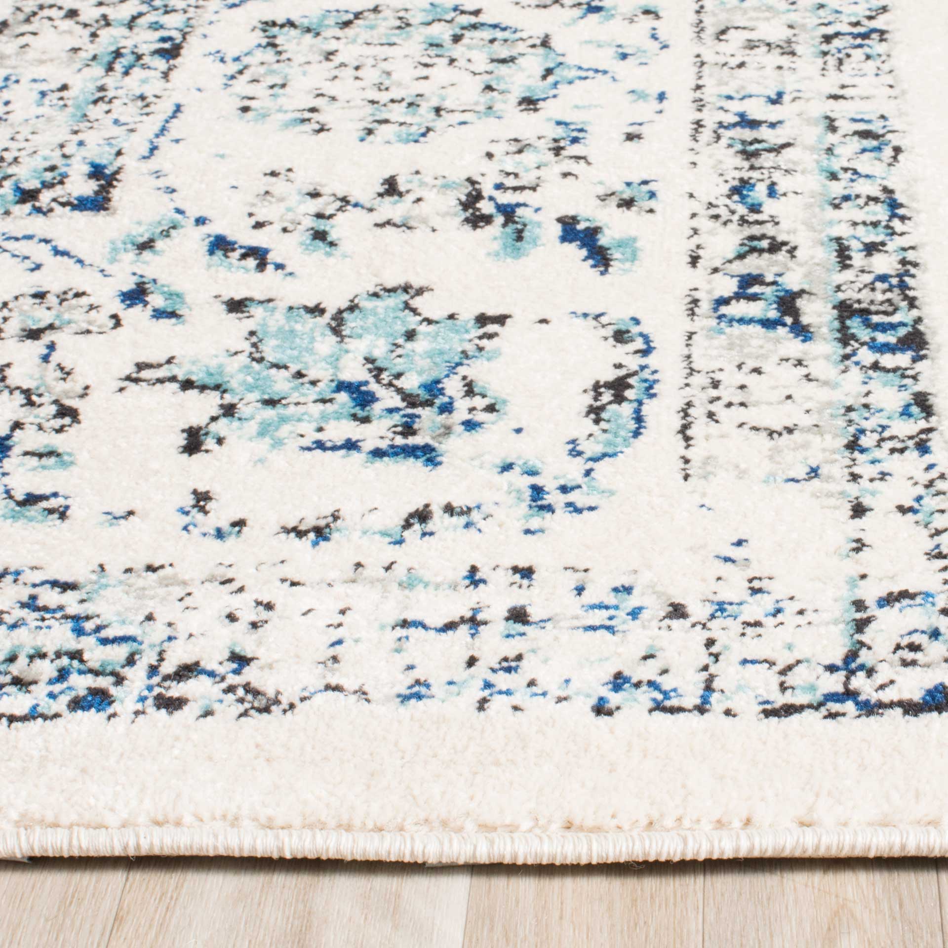 Evoke Medallion Gray/Ivory Area Rug - Image 4