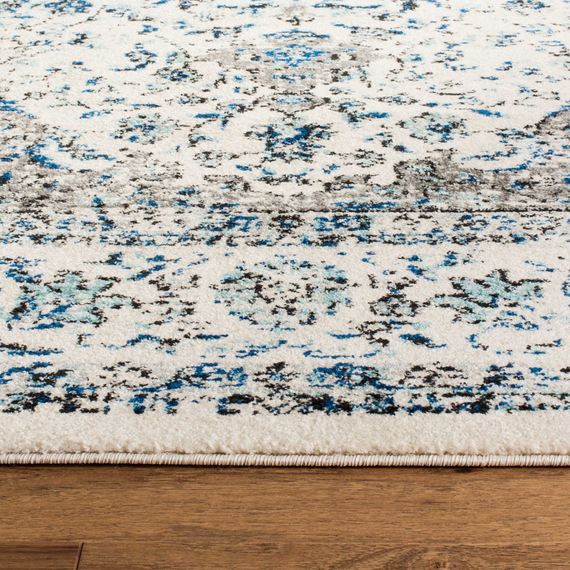 Evoke Medallion Gray/Ivory Area Rug - Image 5