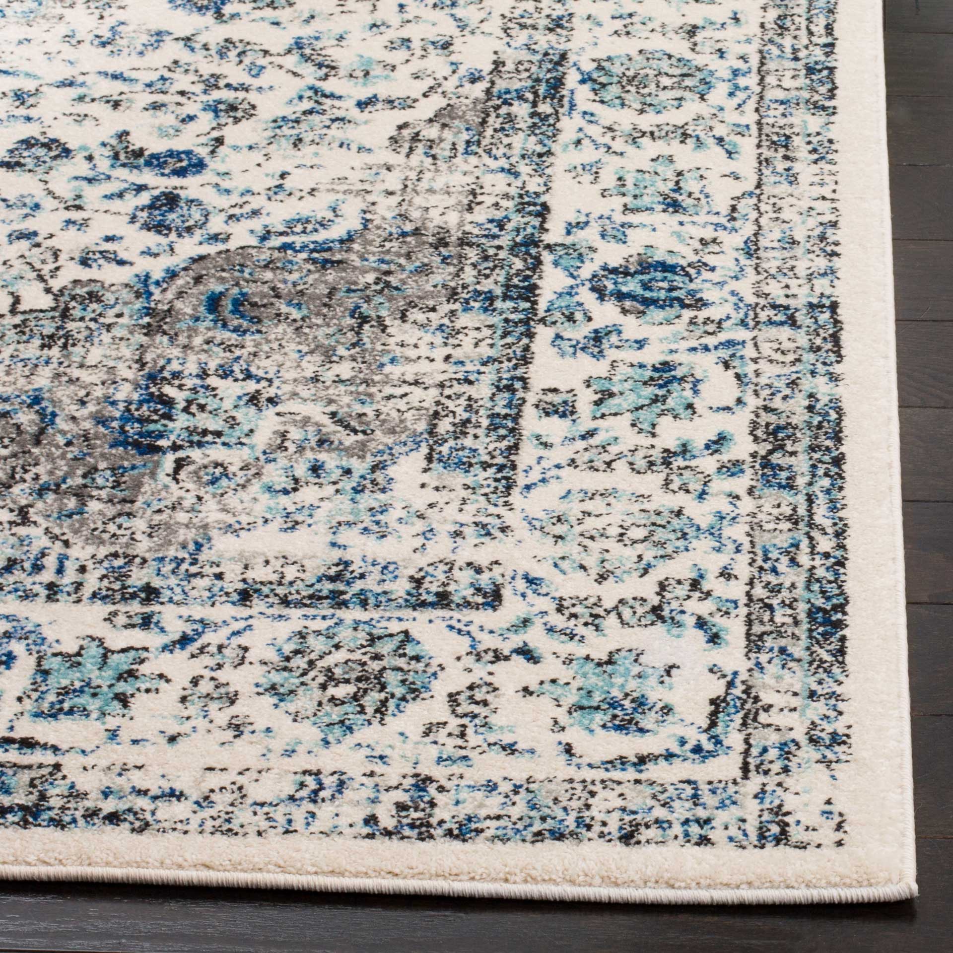 Evoke Medallion Gray/Ivory Area Rug - Image 6