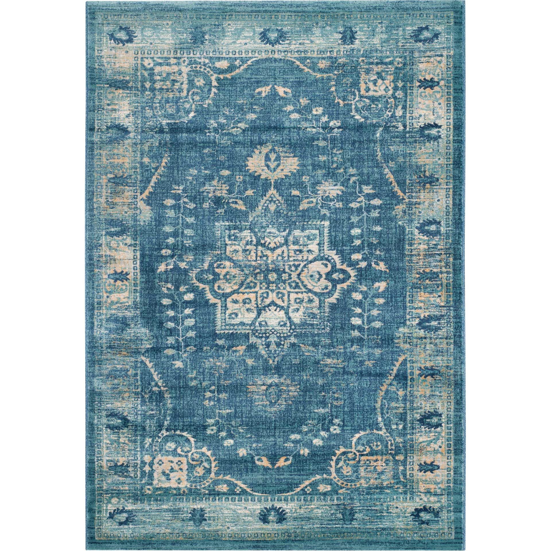 Evoke Navy/Gold Area Rug - Image 2