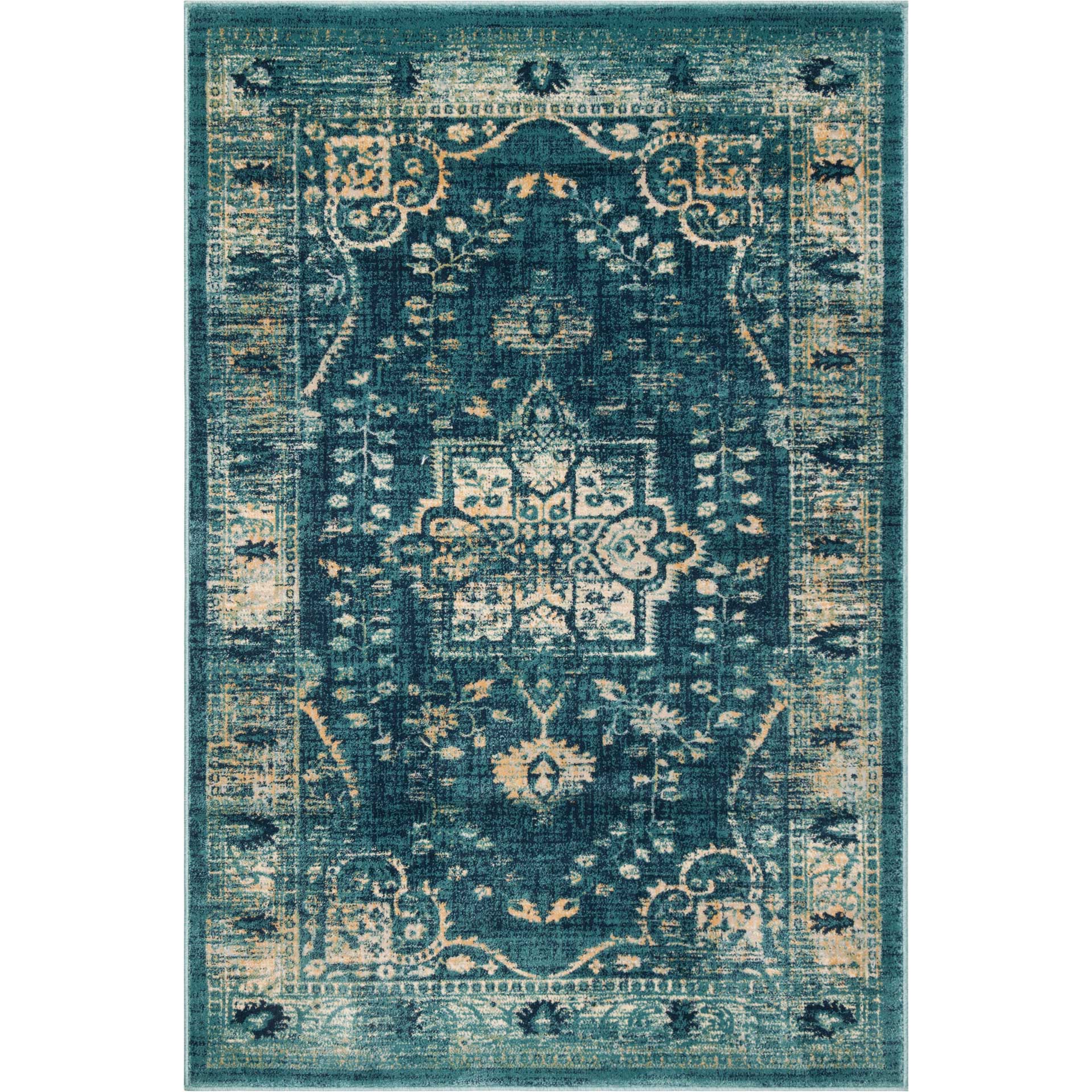 Evoke Navy/Gold Area Rug - Image 3