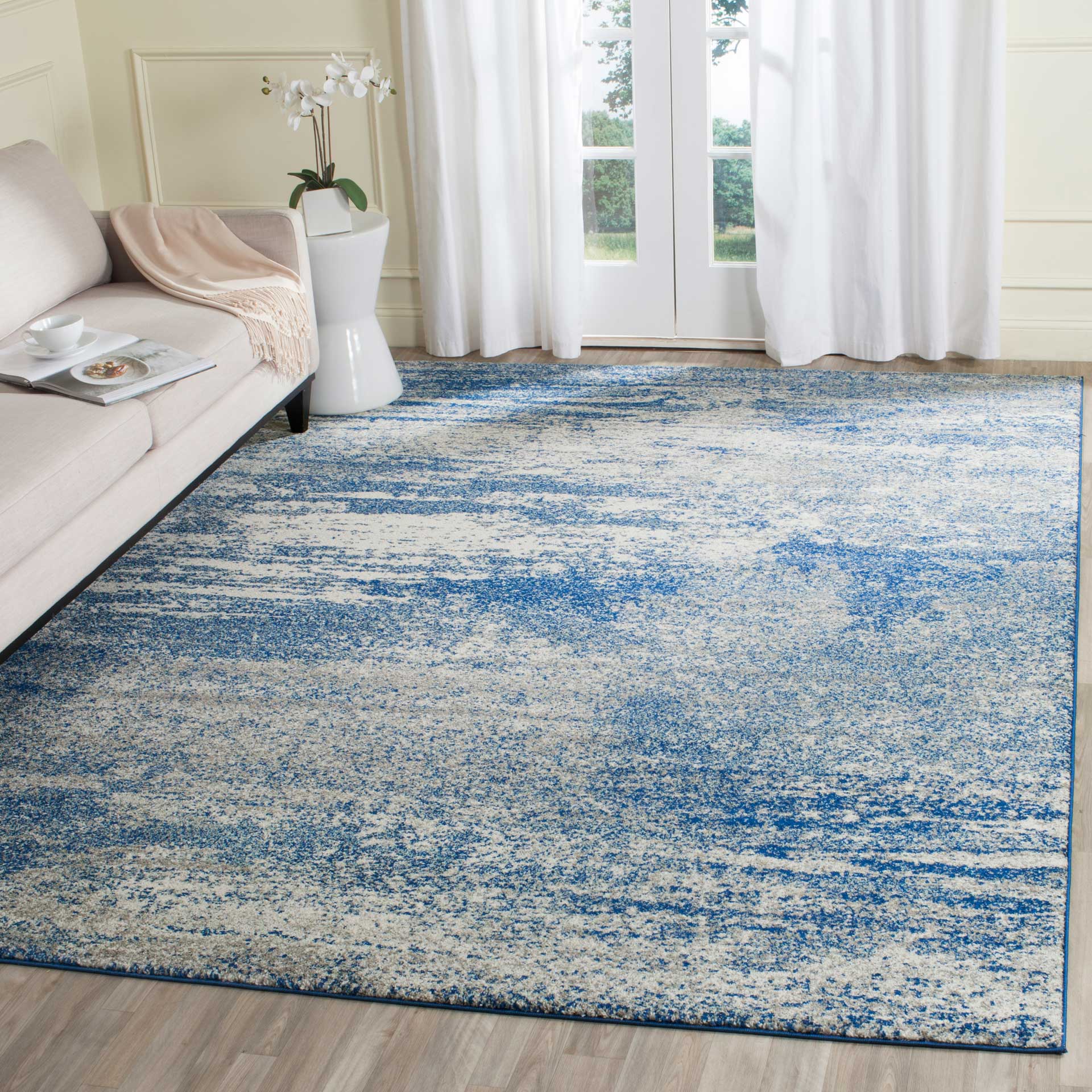 Evoke Navy/Ivory Area Rug - Image 9
