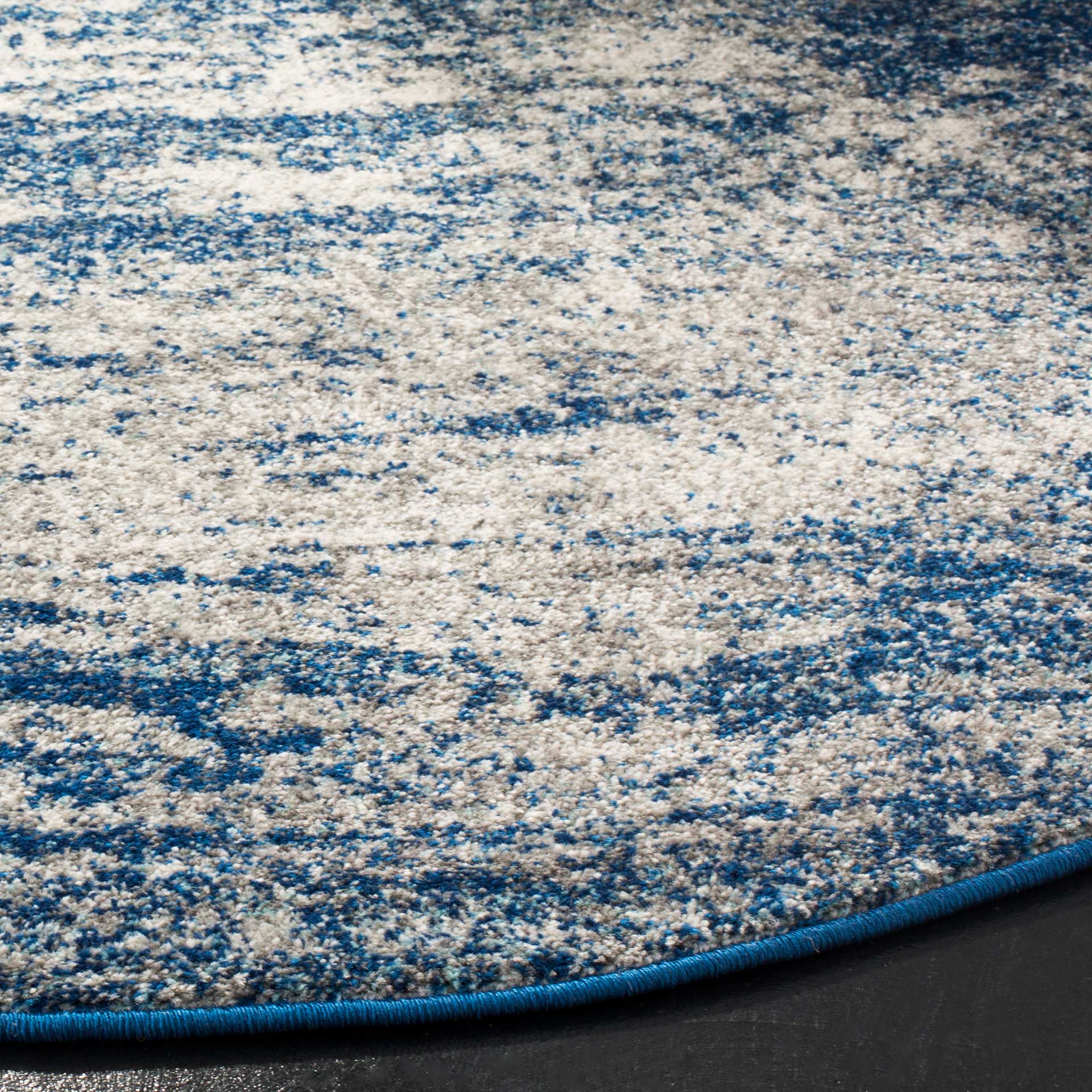 Evoke Navy/Ivory Round Rug - Image 2