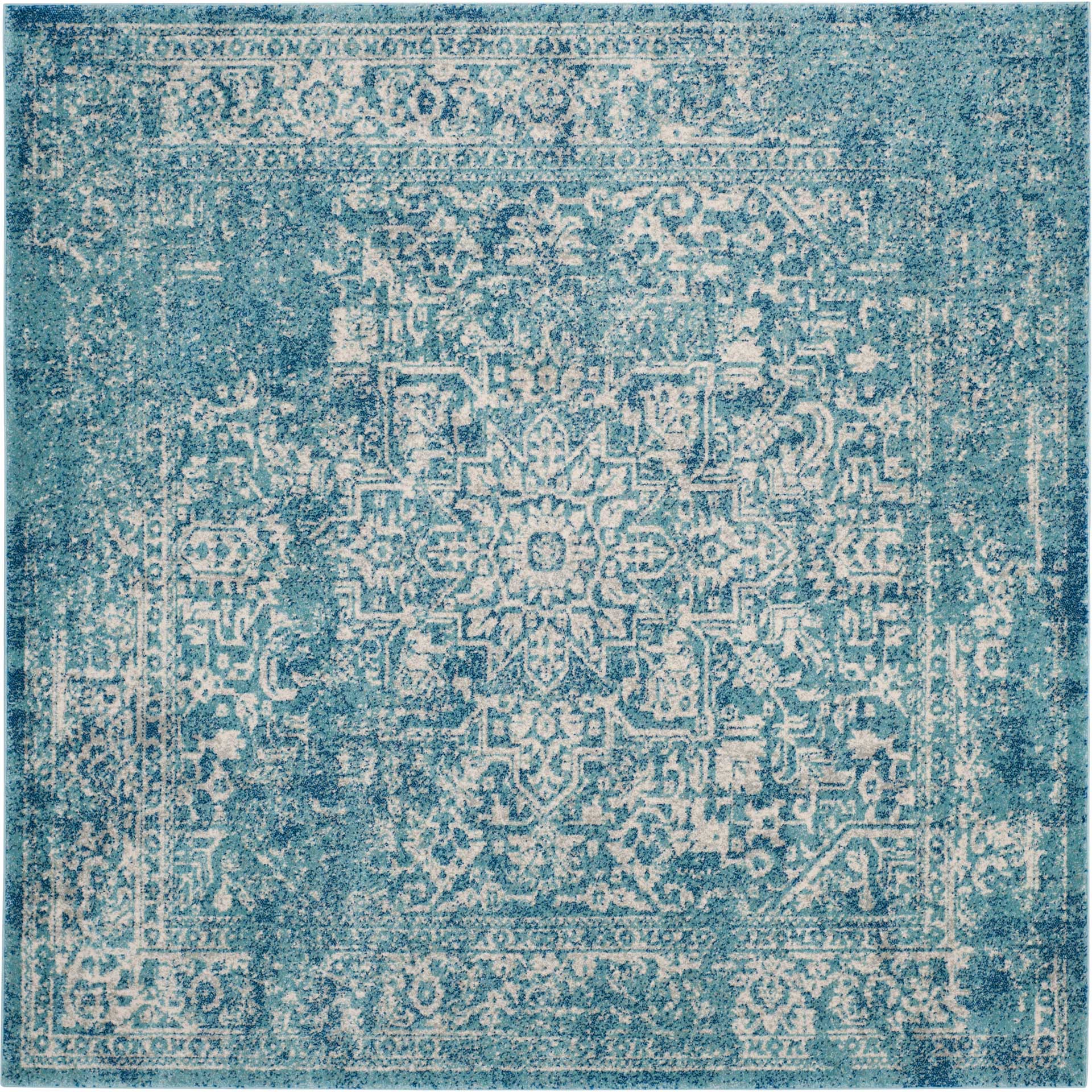 Evoke Oriental Blue/Ivory Area Rug - Image 2