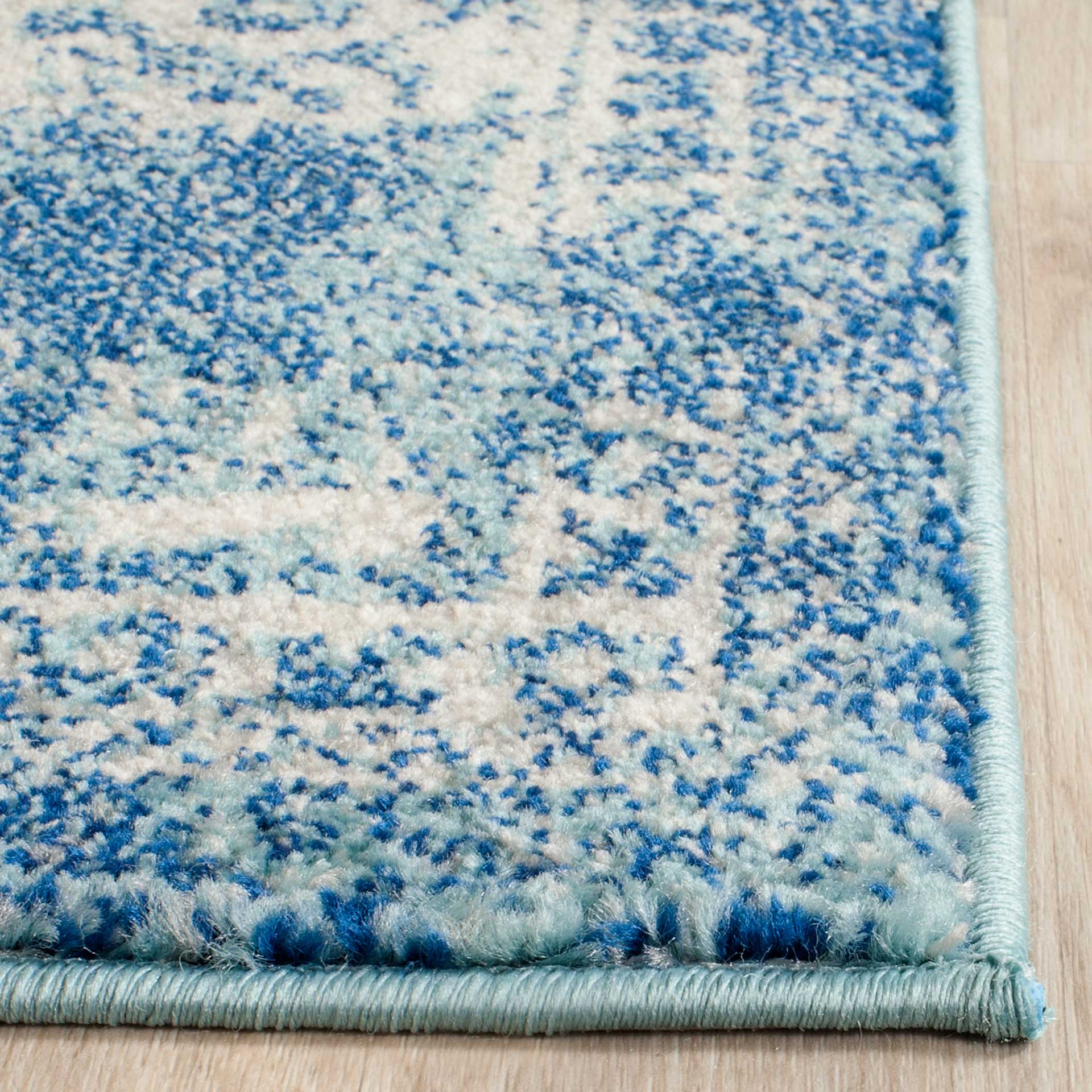 Evoke Oriental Blue/Ivory Area Rug - Image 7