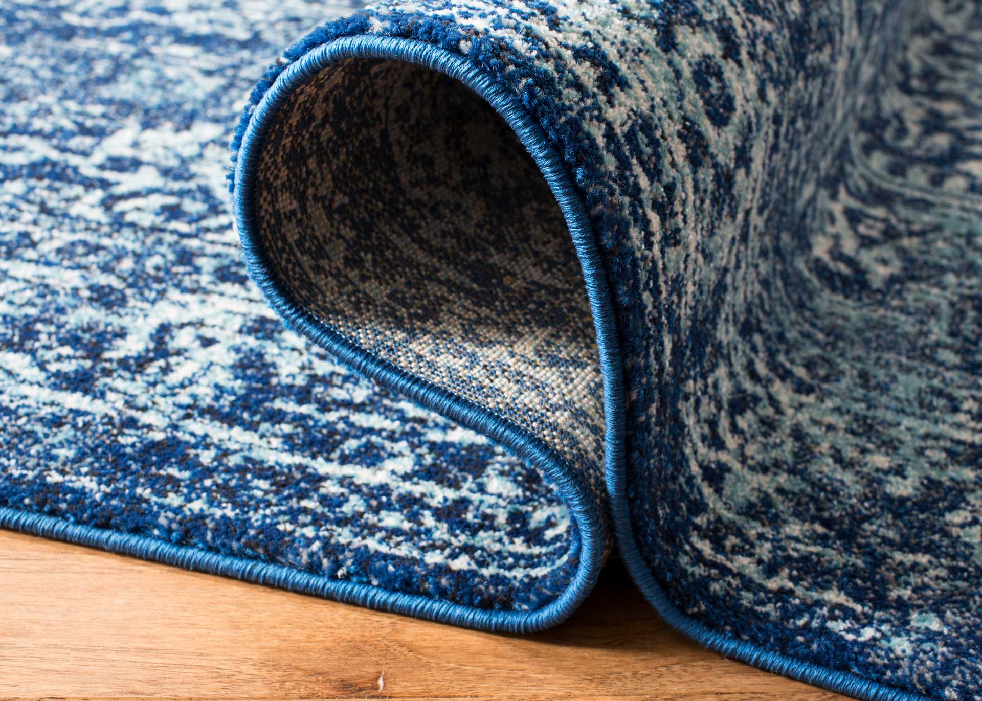 Evoke Oriental Navy/Ivory Area Rug - Image 10