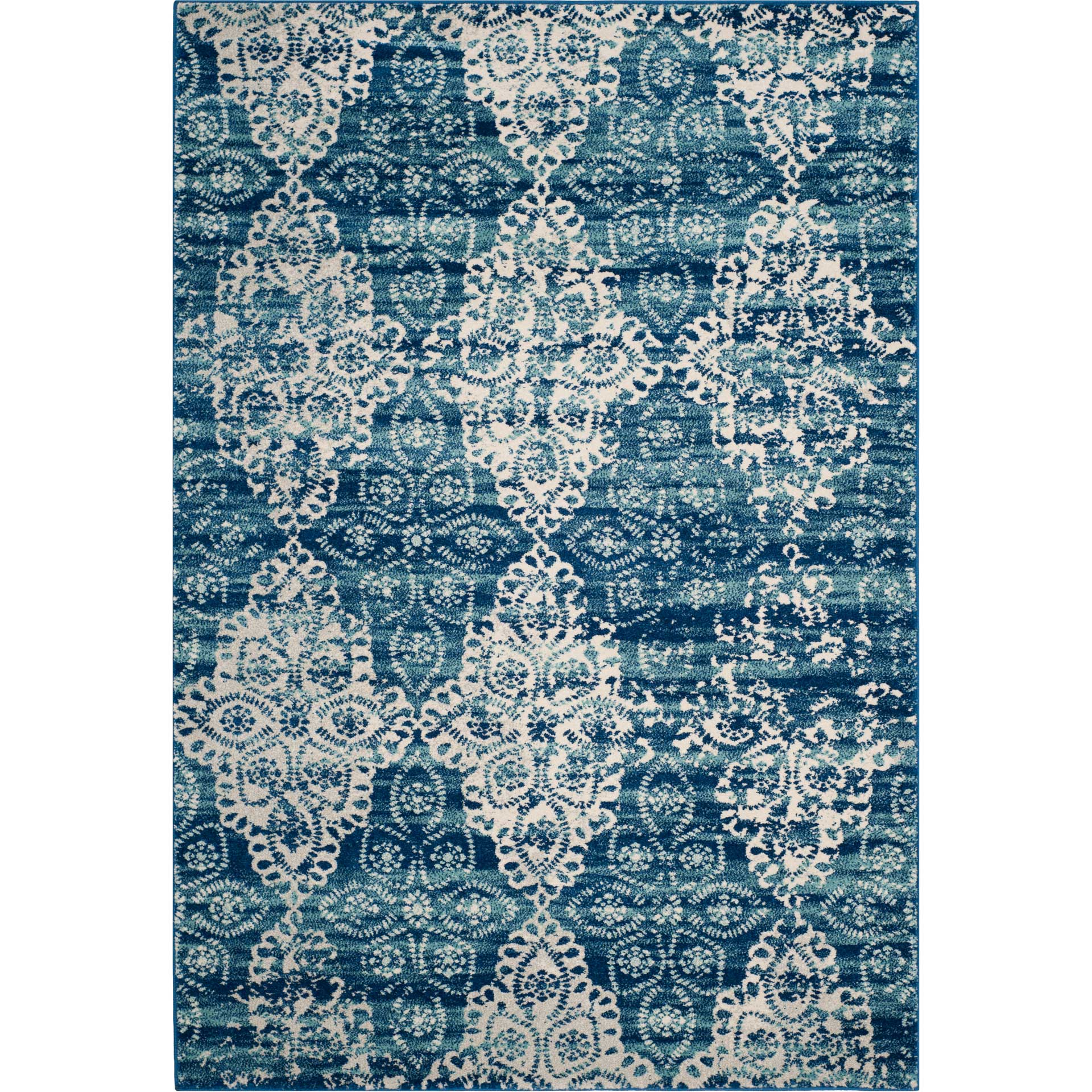 Evoke Royal/Ivory Area Rug - Image 2