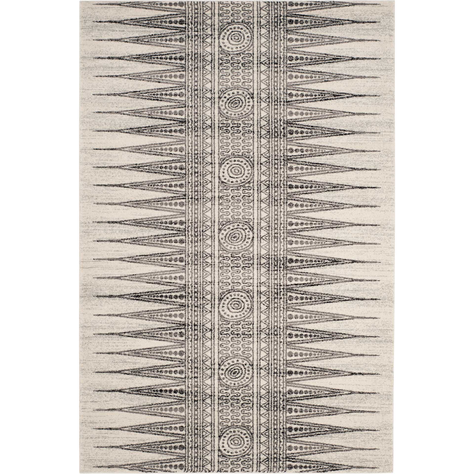 Evoke Tribal Ivory/Gray Area Rug - Image 3