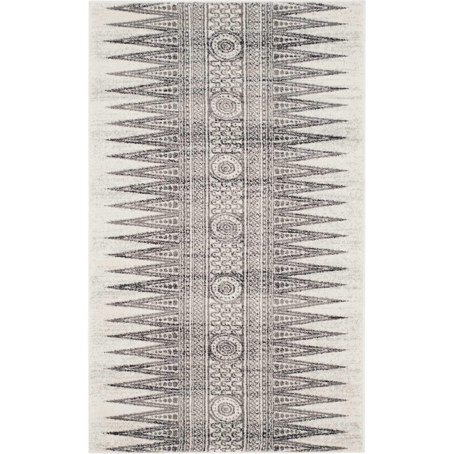 Evoke Tribal Ivory/Gray Area Rug - Image 4