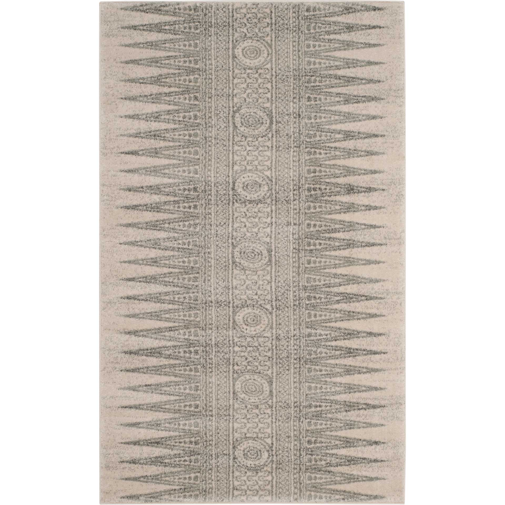 Evoke Tribal Ivory/Silver Area Rug - Image 4