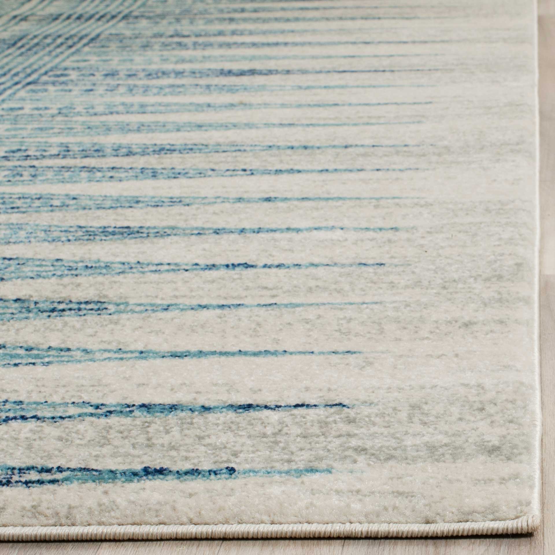 Evoke Tribal Ivory/Turquoise Area Rug - Image 6