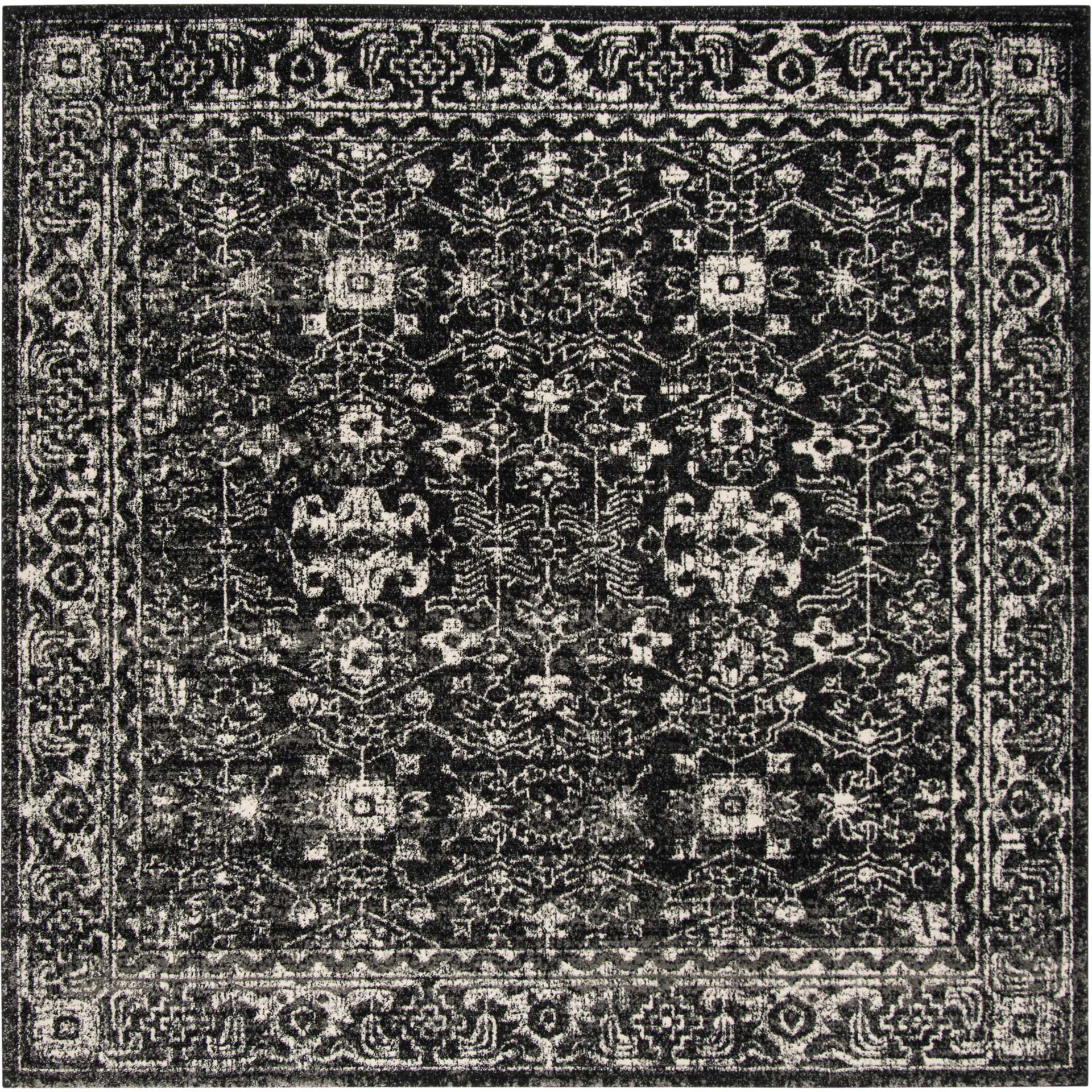 Evoke Vintage Charcoal/Ivory Area Rug - Image 3
